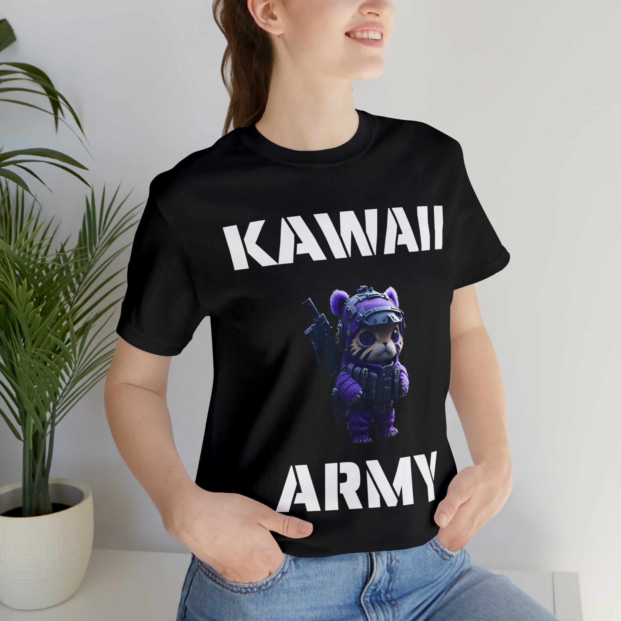 Kawaii Army "Cute but Deadly" T-Shirt | blue scout sniper