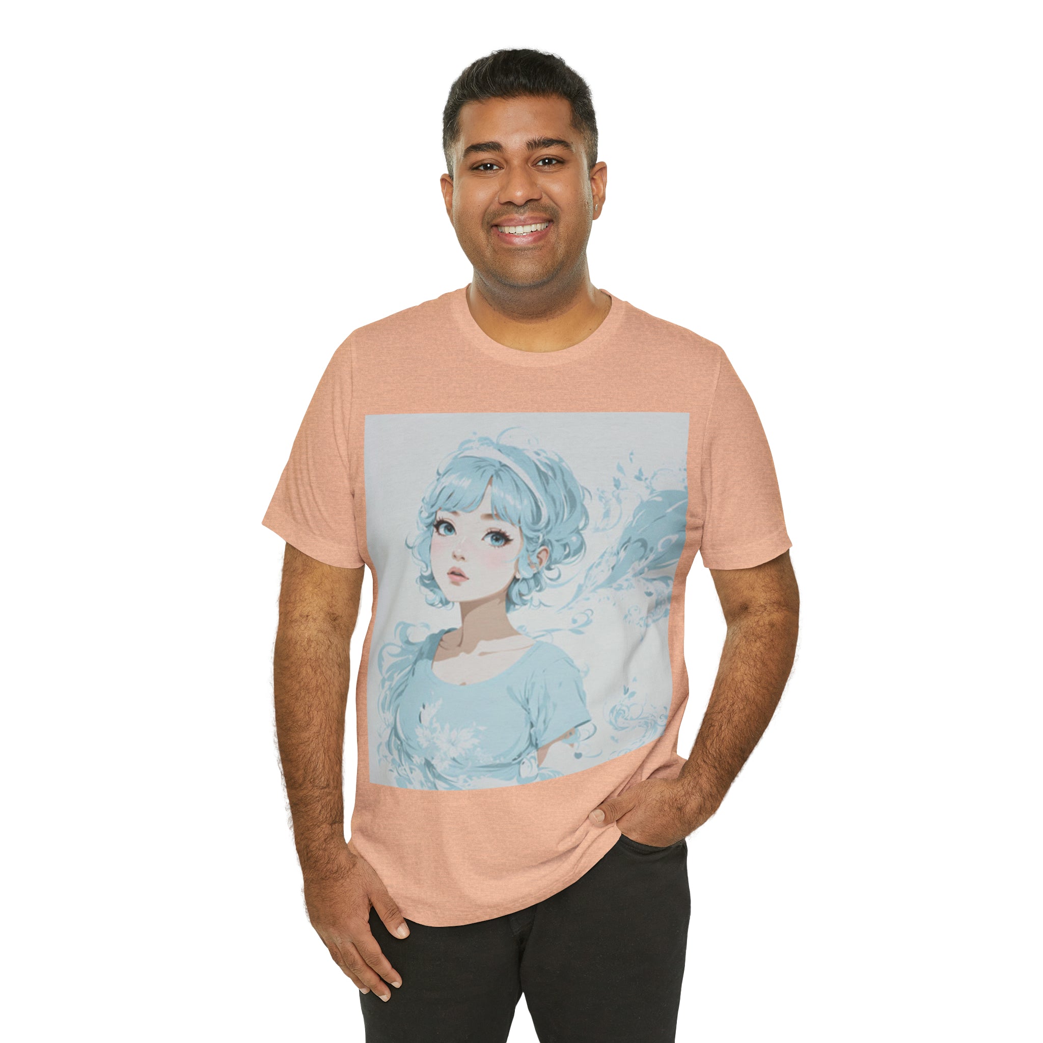 pastel girl gazing into the distance Jersey Short Sleeve Tee