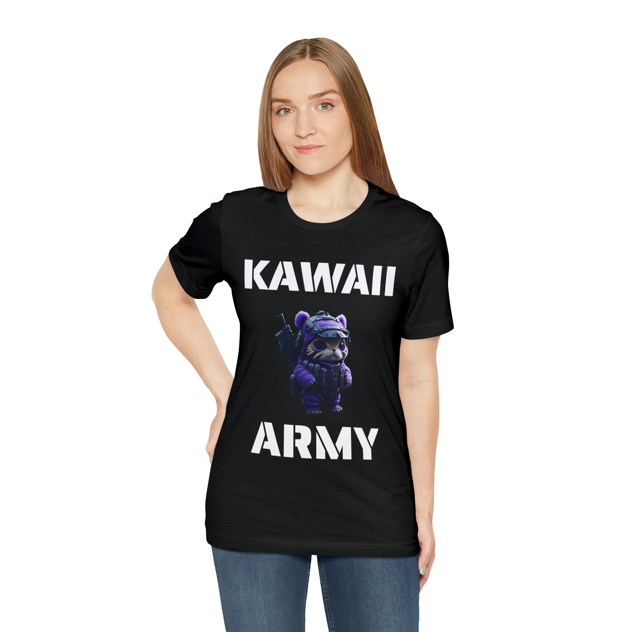 Kawaii Army "Cute but Deadly" T-Shirt | blue scout sniper