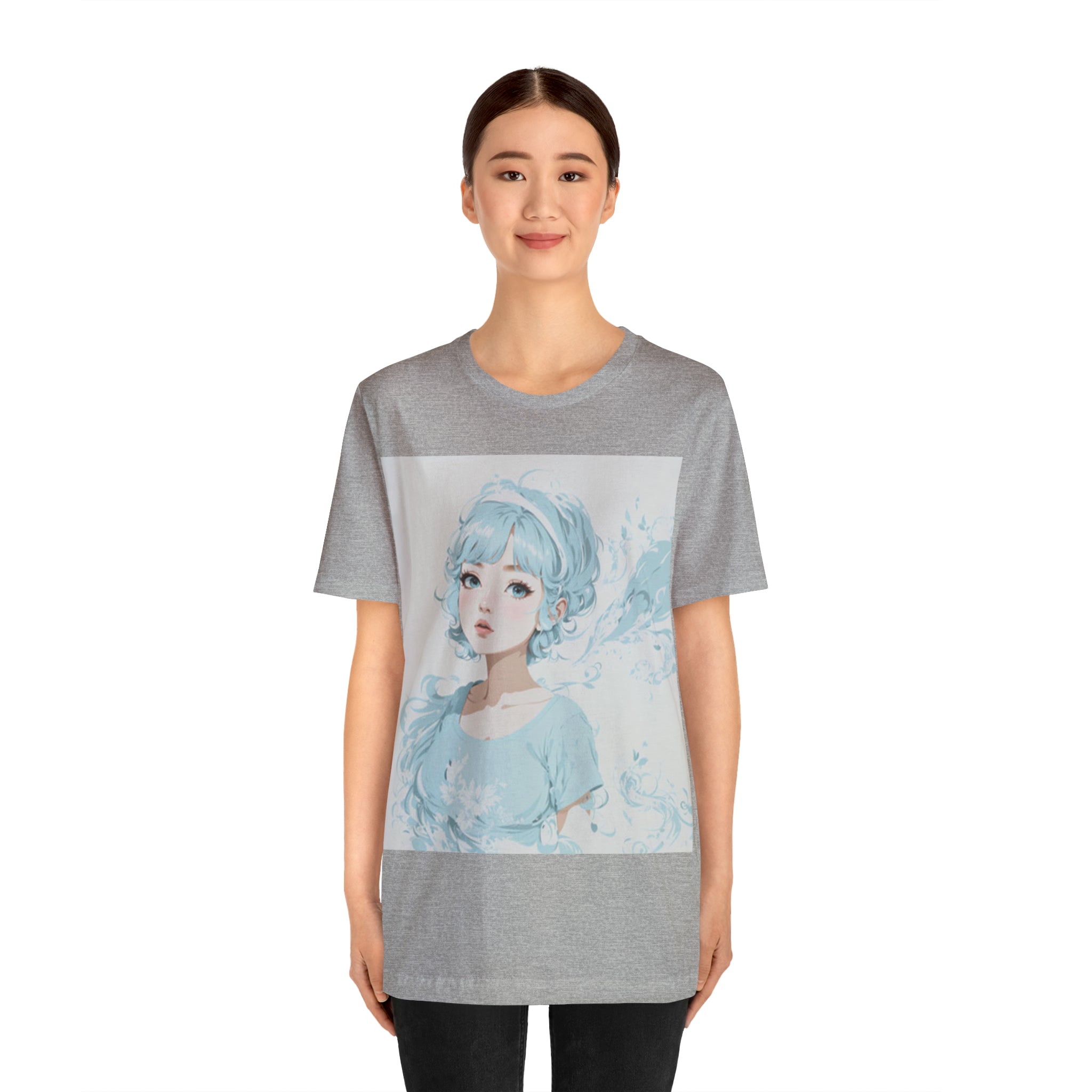 pastel girl gazing into the distance Jersey Short Sleeve Tee