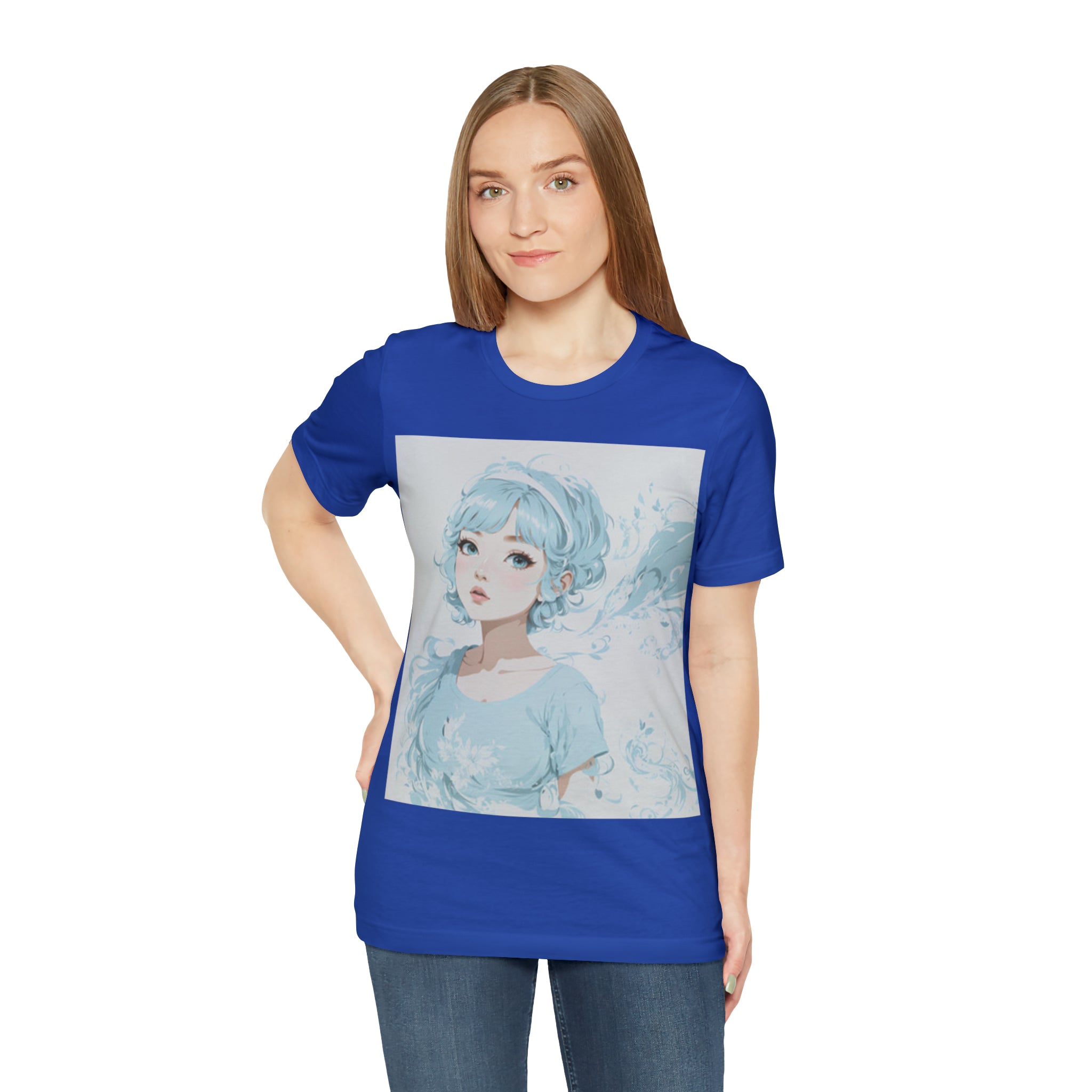 pastel girl gazing into the distance Jersey Short Sleeve Tee