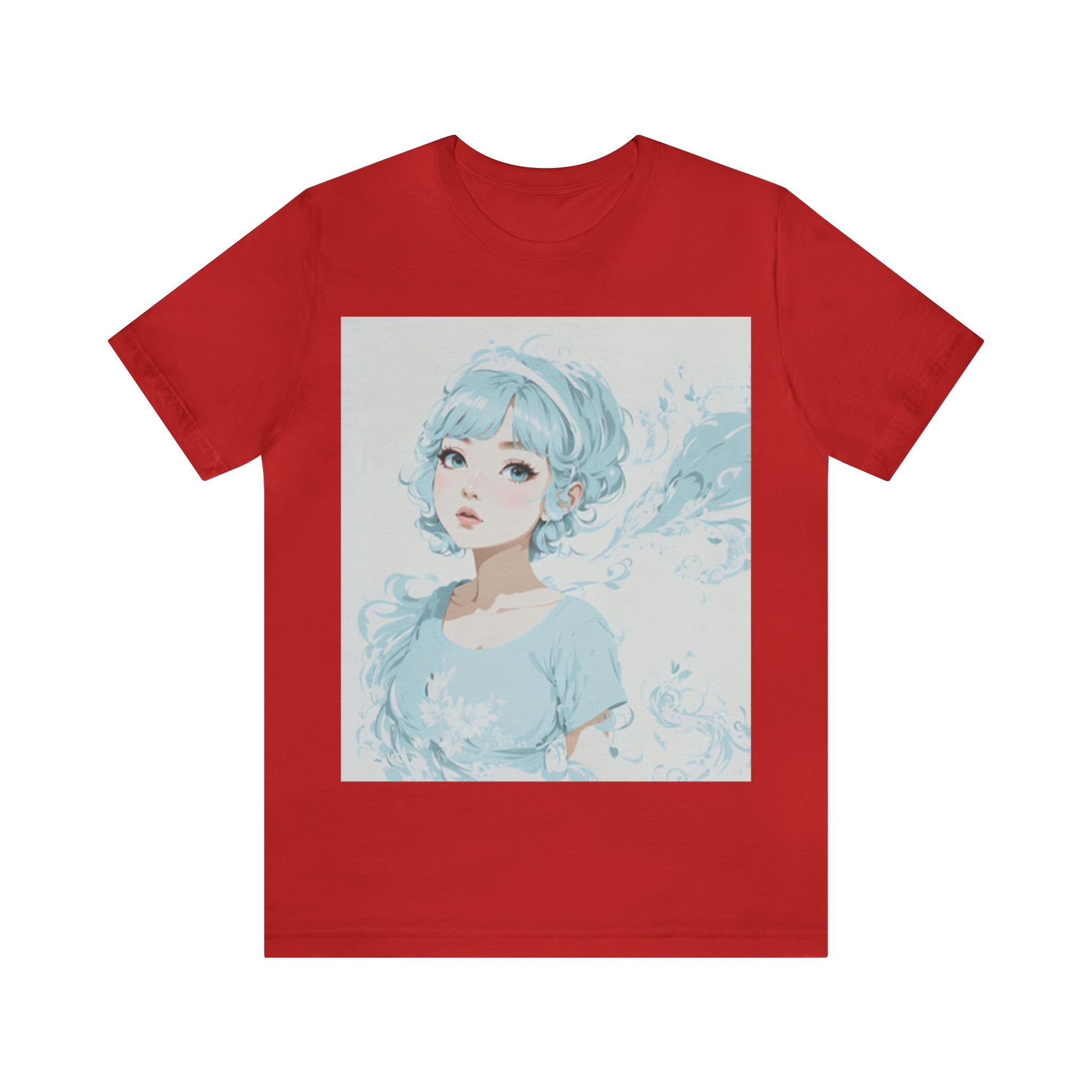 pastel girl gazing into the distance Jersey Short Sleeve Tee