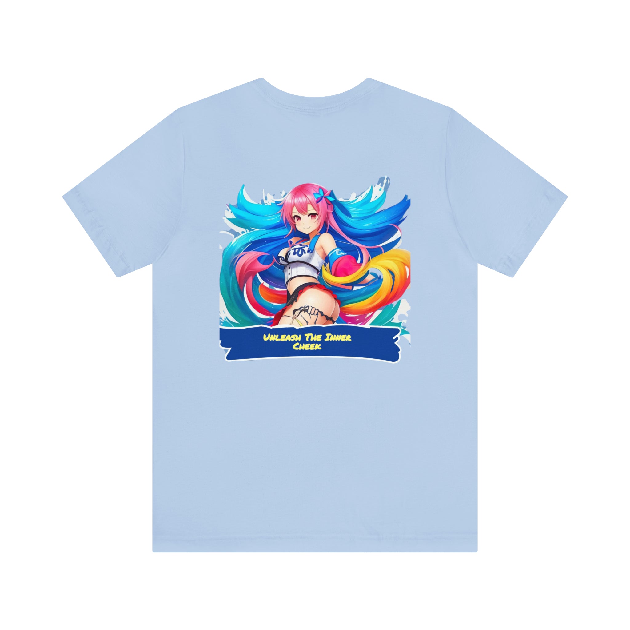 Cheeky Prints Logo tee2: A Seductive Waifu for You to wear