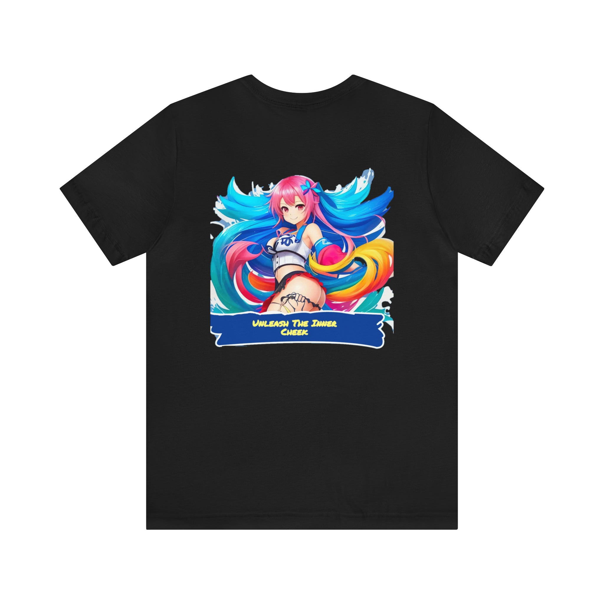 Cheeky Prints Logo tee2: A Seductive Waifu for You to wear