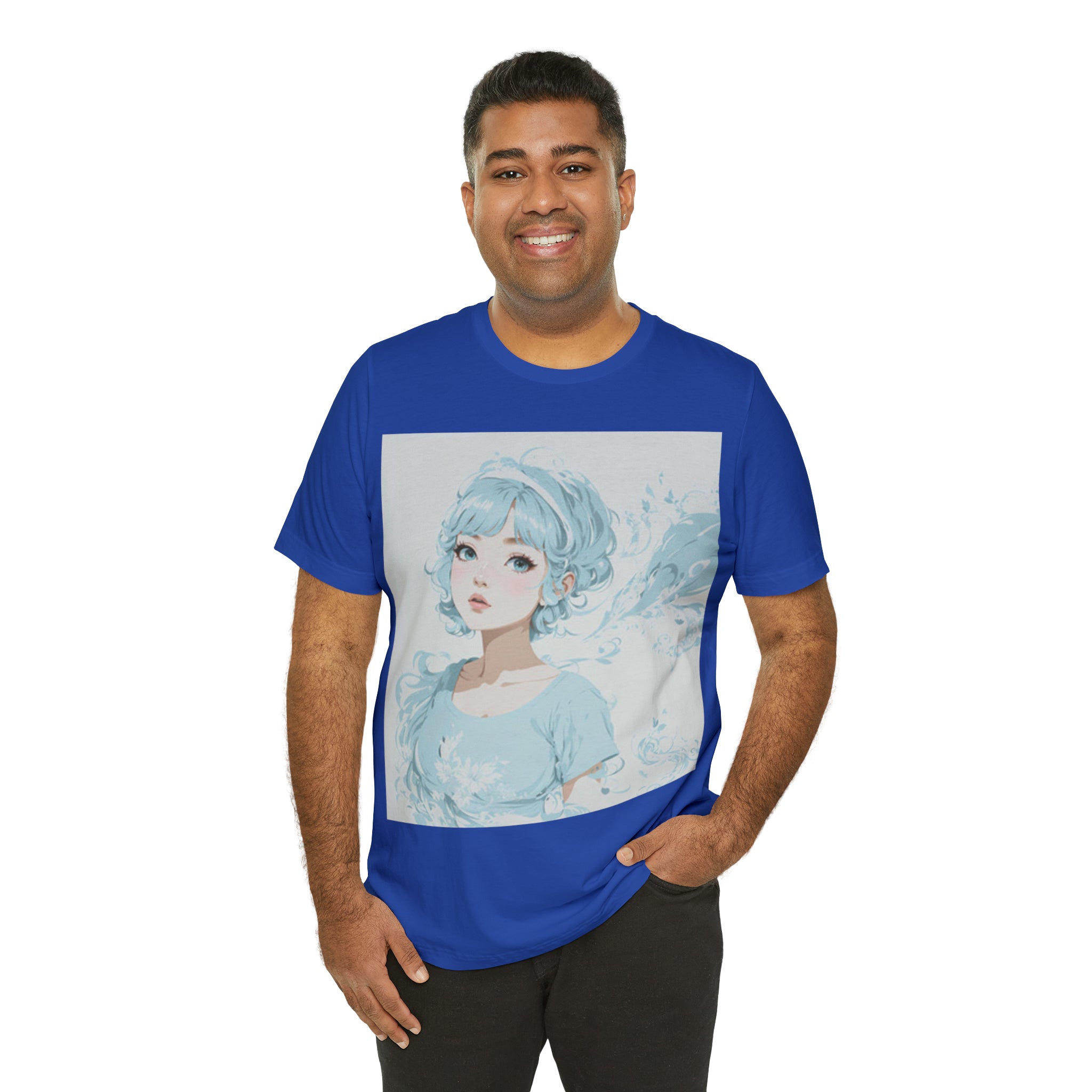 pastel girl gazing into the distance Jersey Short Sleeve Tee