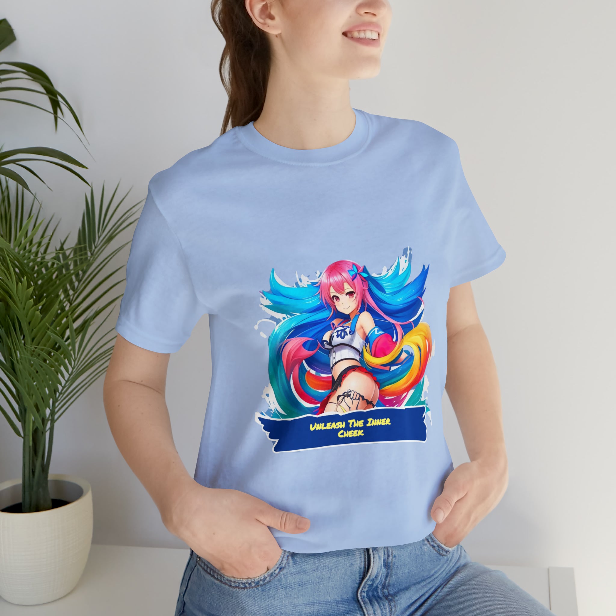 Cheeky Prints waifu logo: A Seductive Waifu to wear all day long