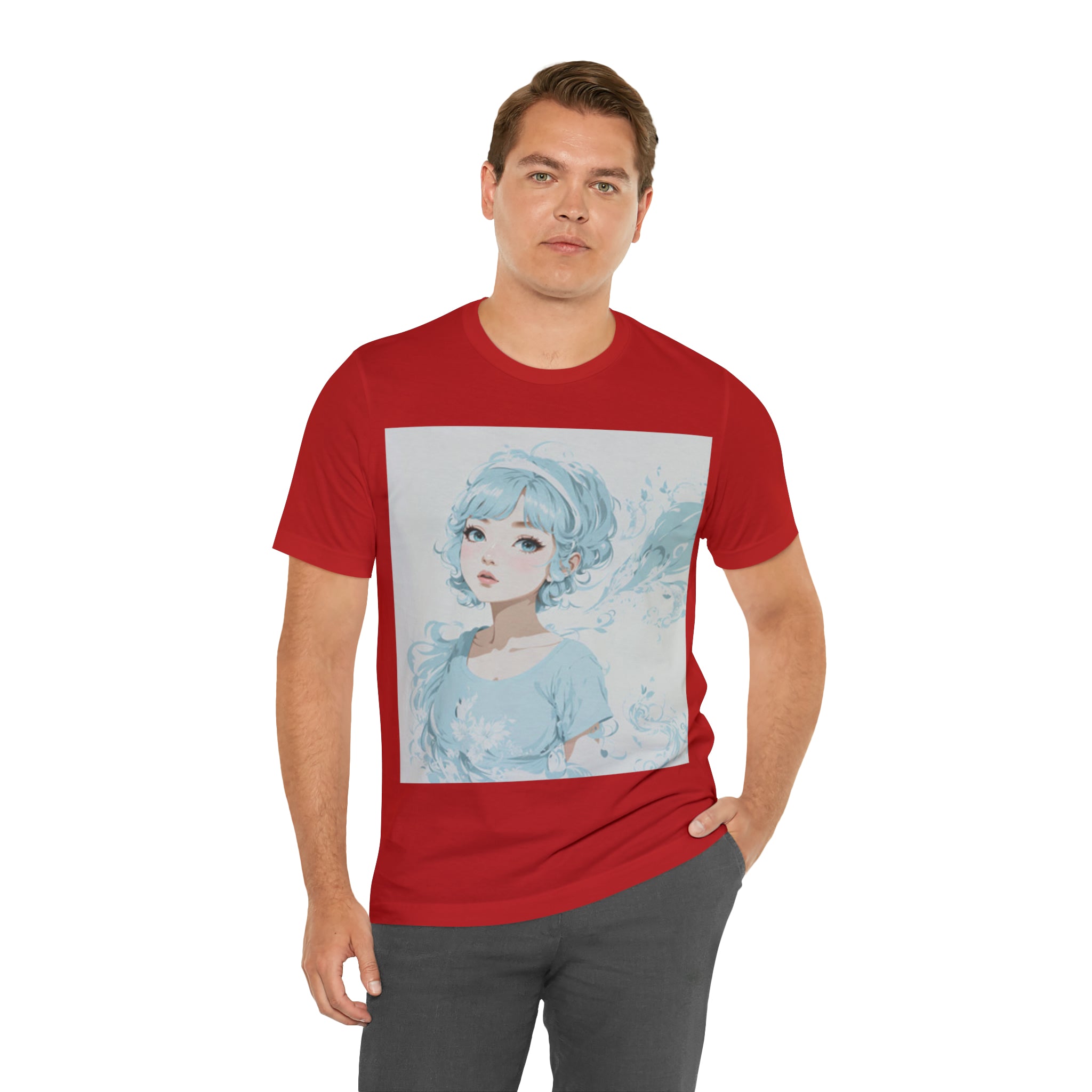 pastel girl gazing into the distance Jersey Short Sleeve Tee