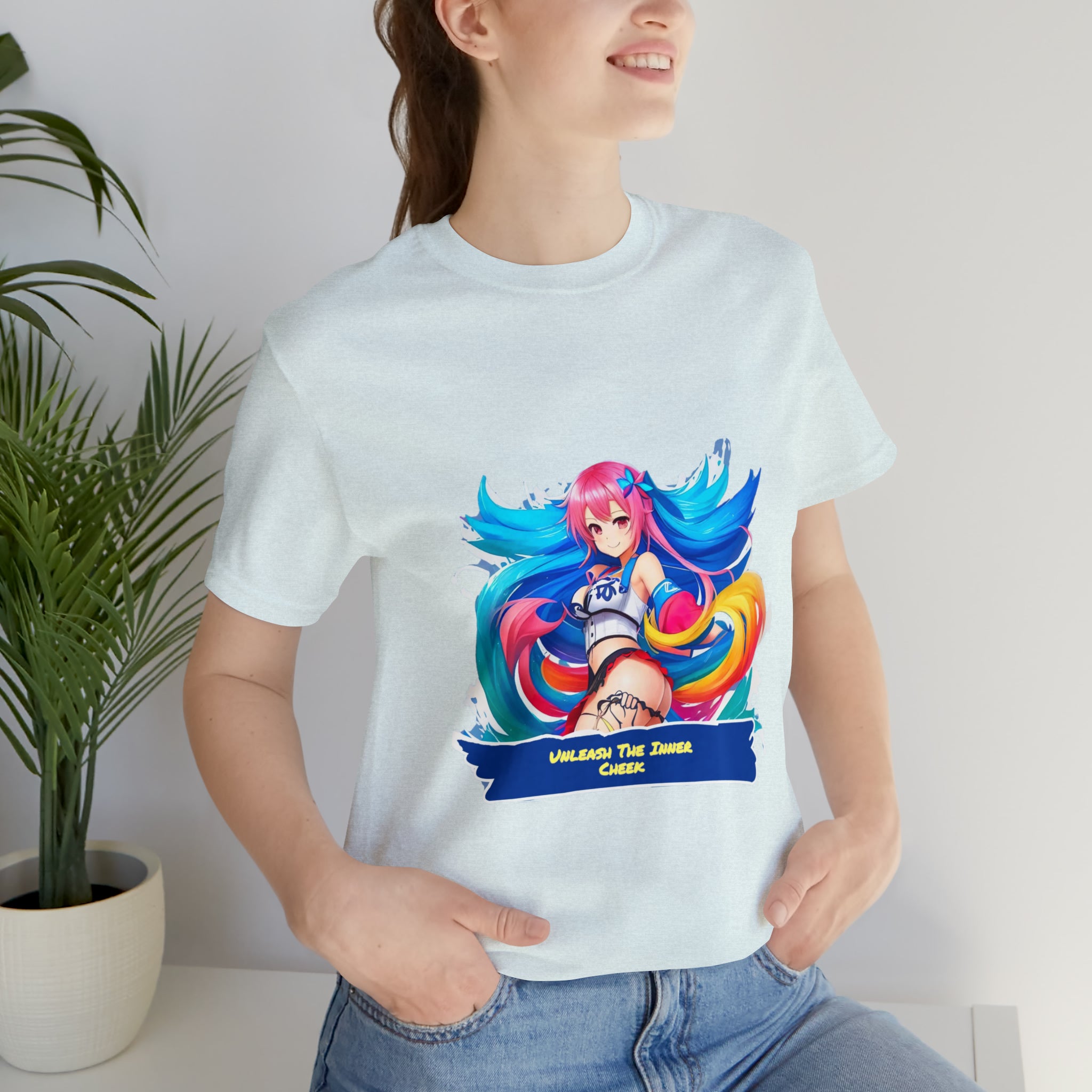 Cheeky Prints waifu logo: A Seductive Waifu to wear all day long