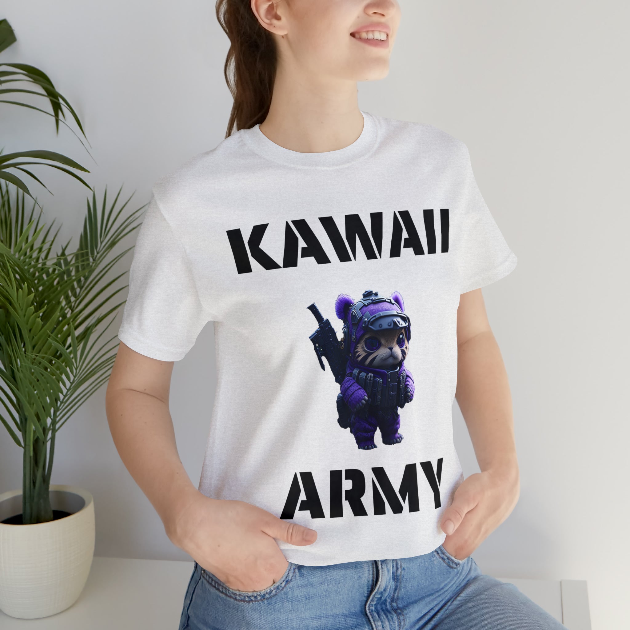 Kawaii Army "Cute but Deadly" T-Shirt | blue scout sniper