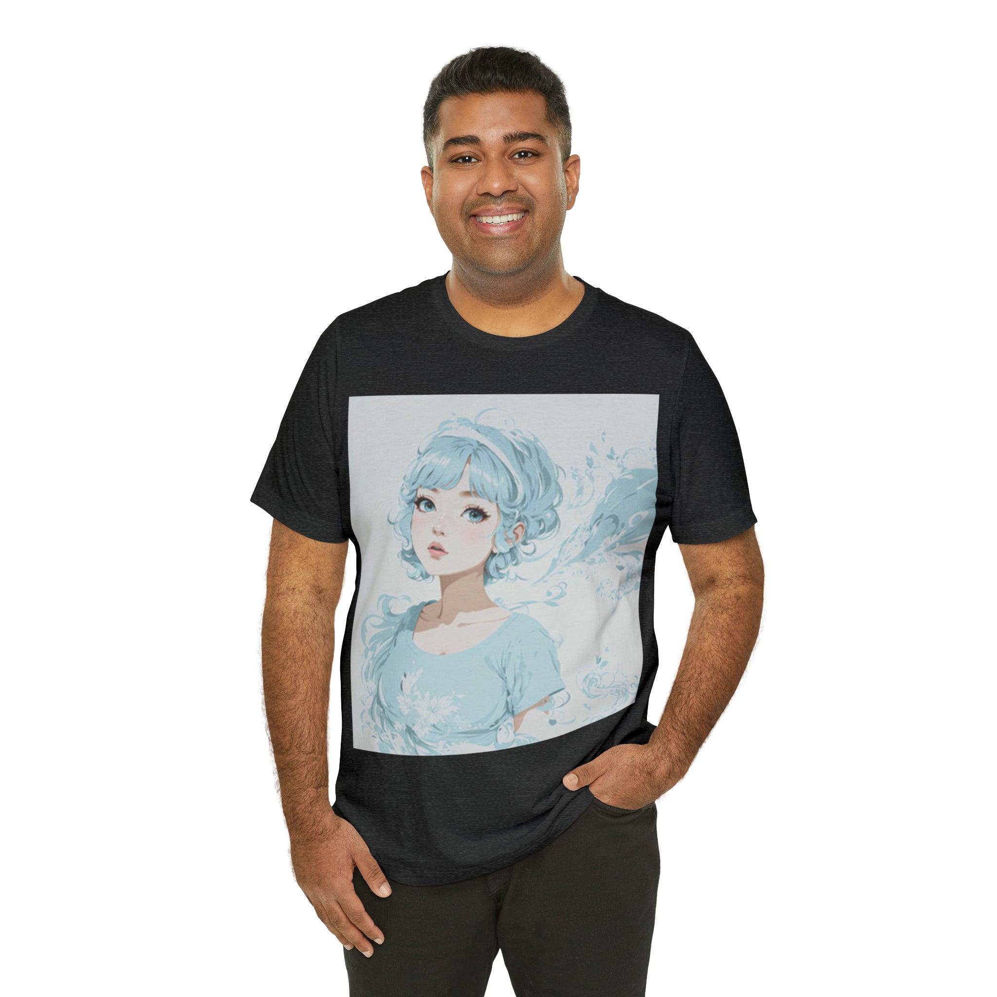 pastel girl gazing into the distance Jersey Short Sleeve Tee