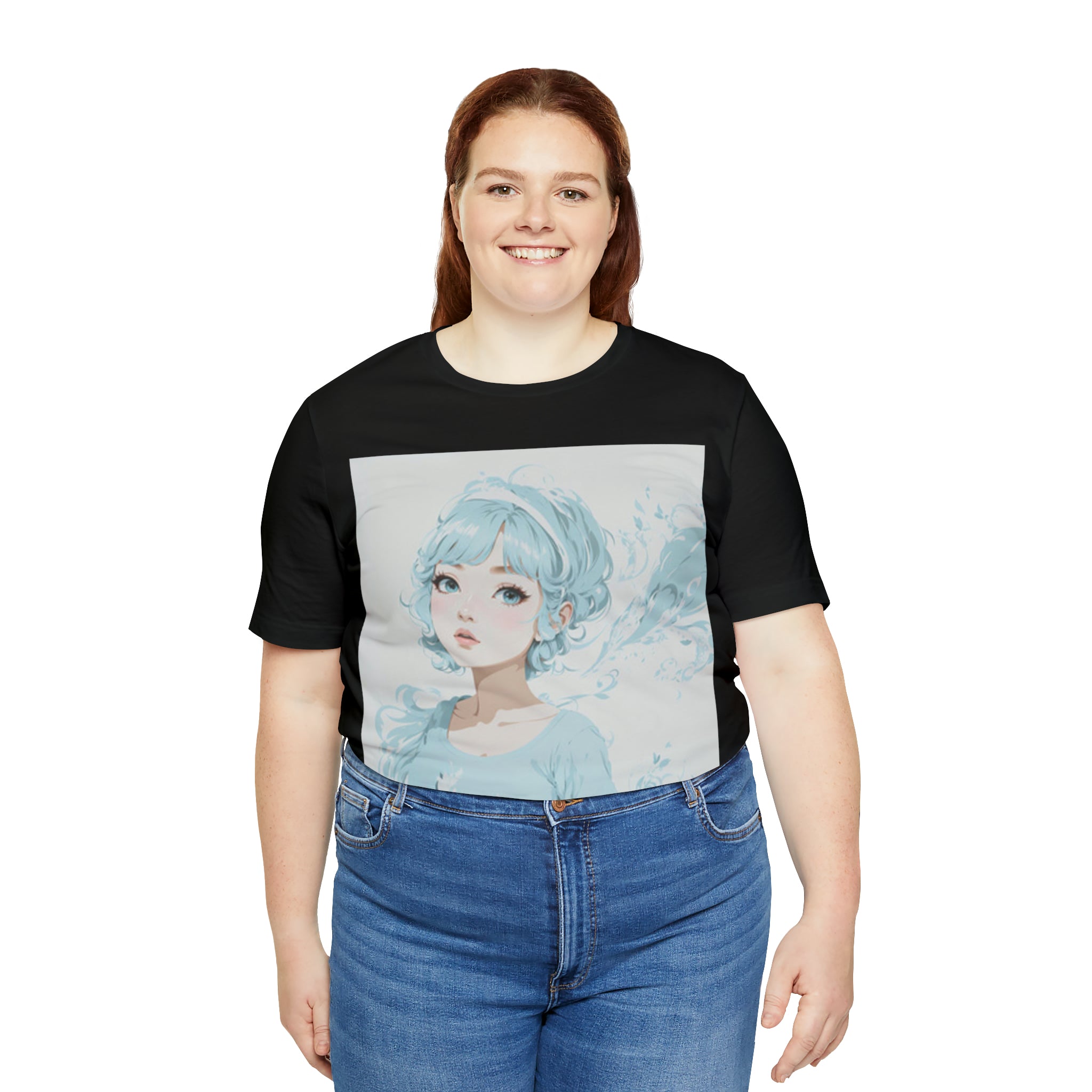 pastel girl gazing into the distance Jersey Short Sleeve Tee