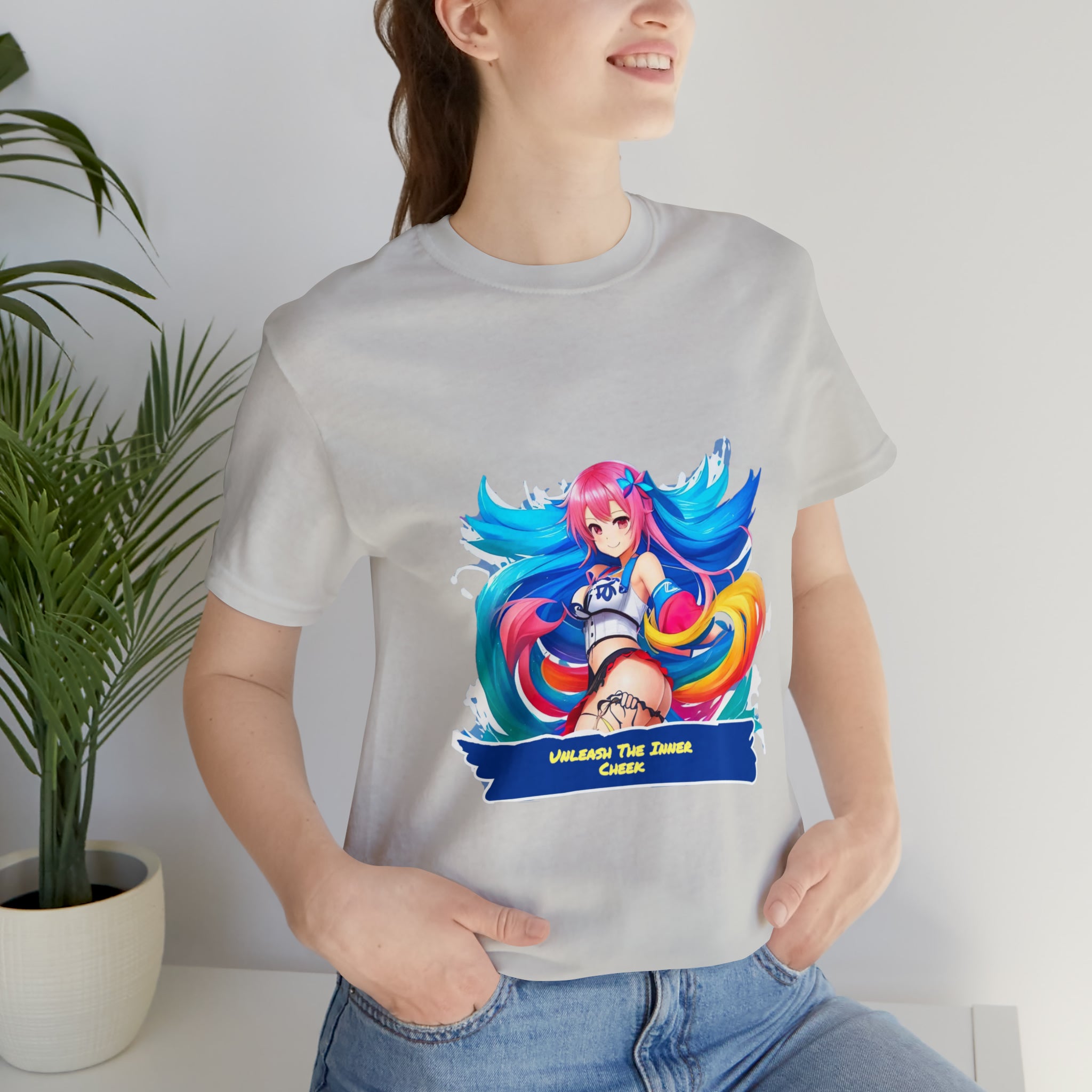 Cheeky Prints waifu logo: A Seductive Waifu to wear all day long