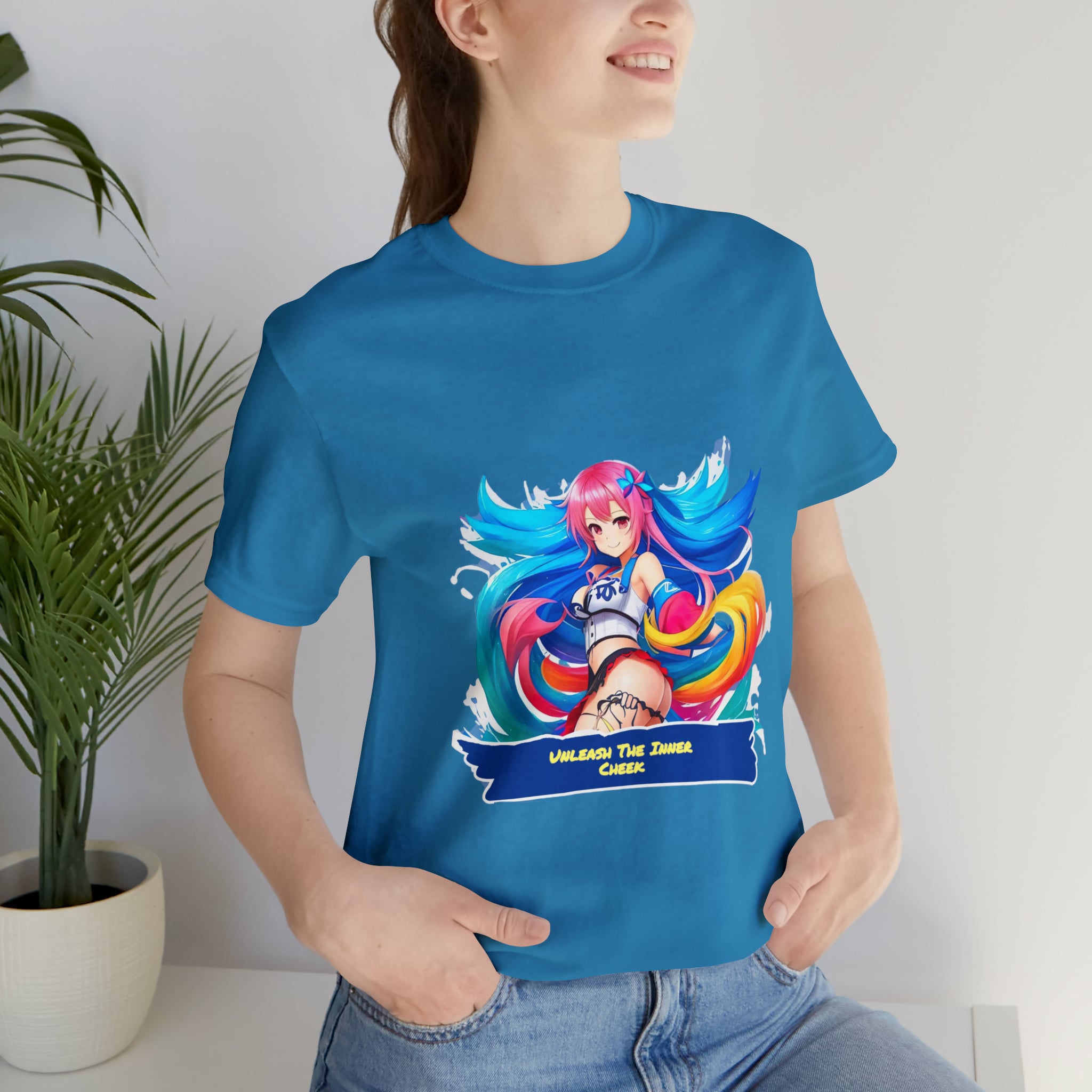 Cheeky Prints waifu logo: A Seductive Waifu to wear all day long