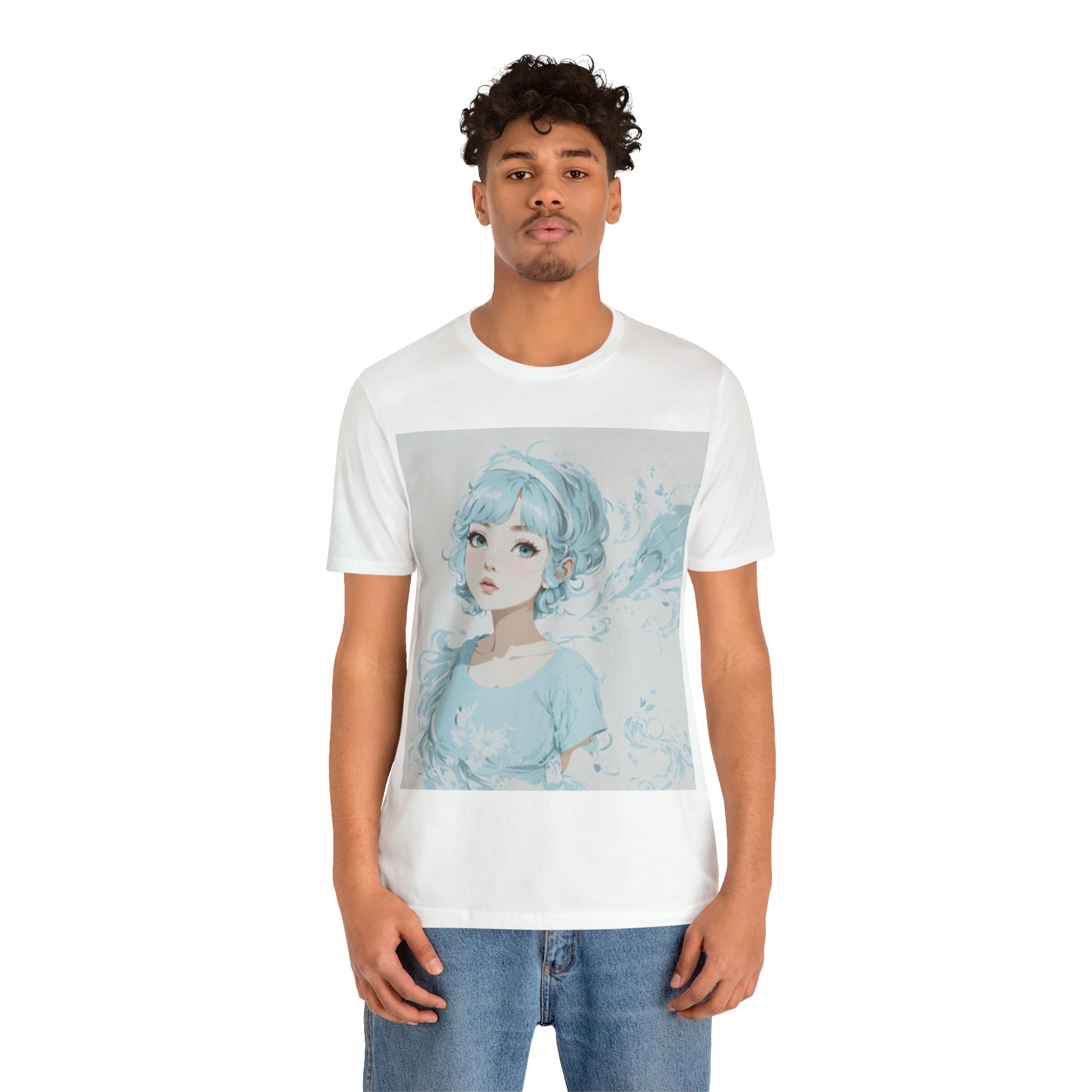 pastel girl gazing into the distance Jersey Short Sleeve Tee