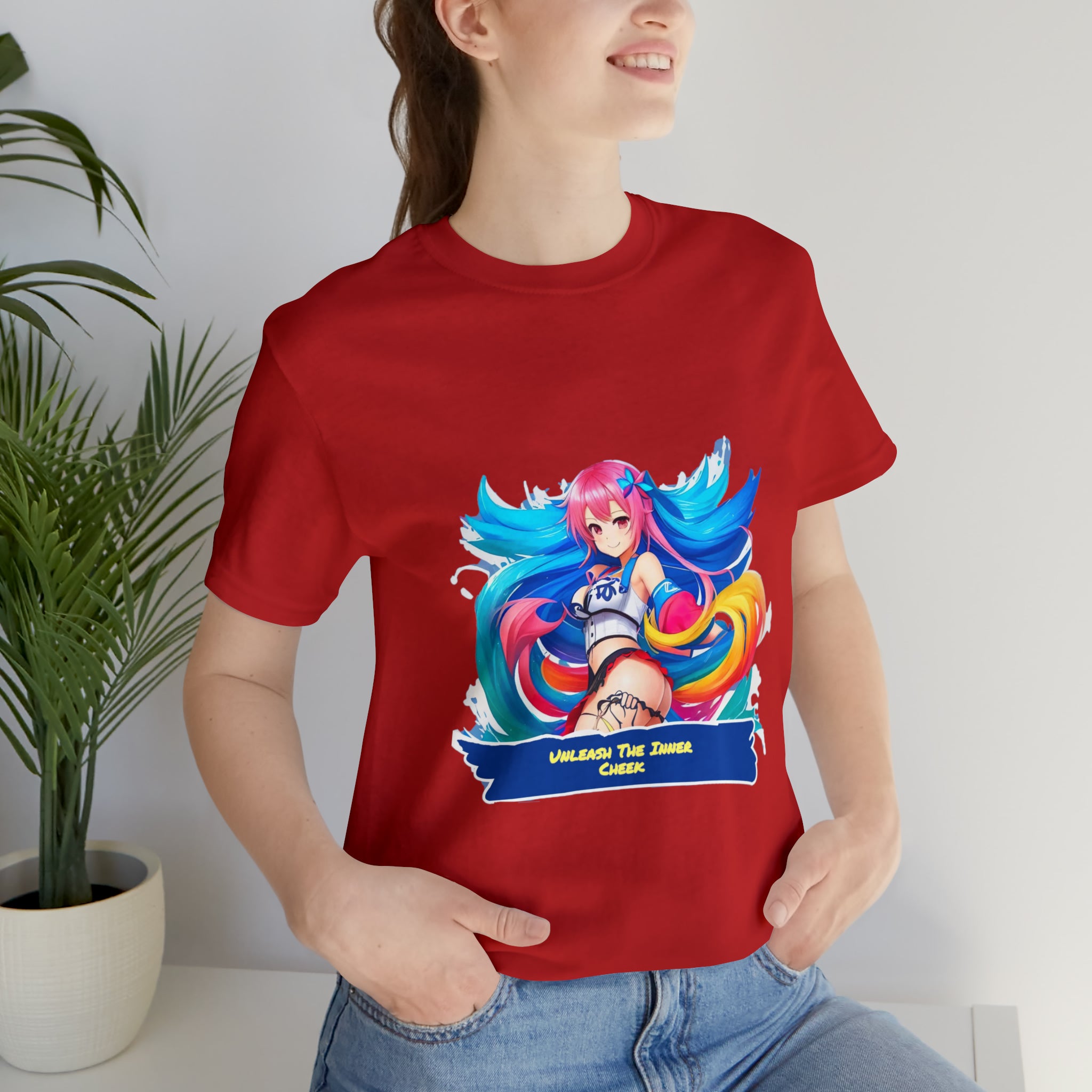 Cheeky Prints waifu logo: A Seductive Waifu to wear all day long