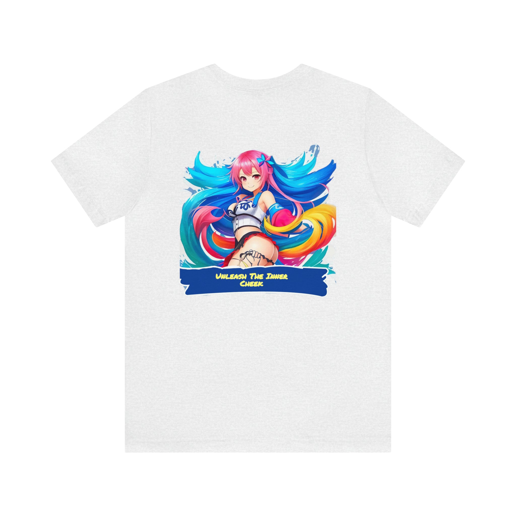 Cheeky Prints Logo tee2: A Seductive Waifu for You to wear