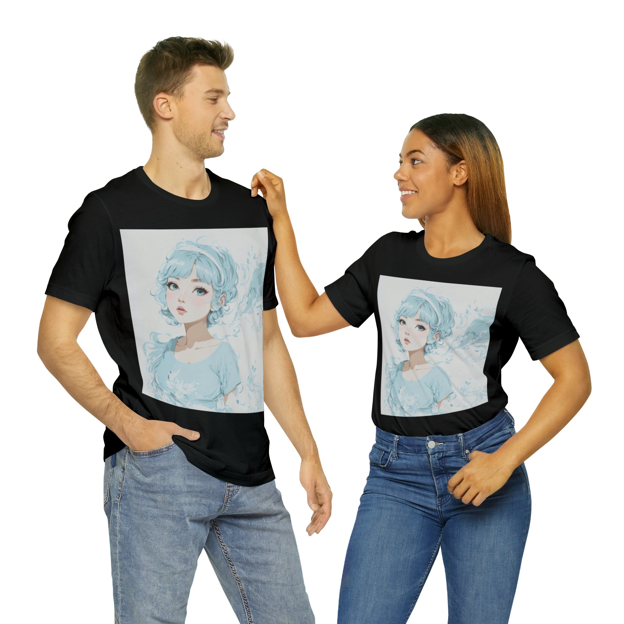 pastel girl gazing into the distance Jersey Short Sleeve Tee