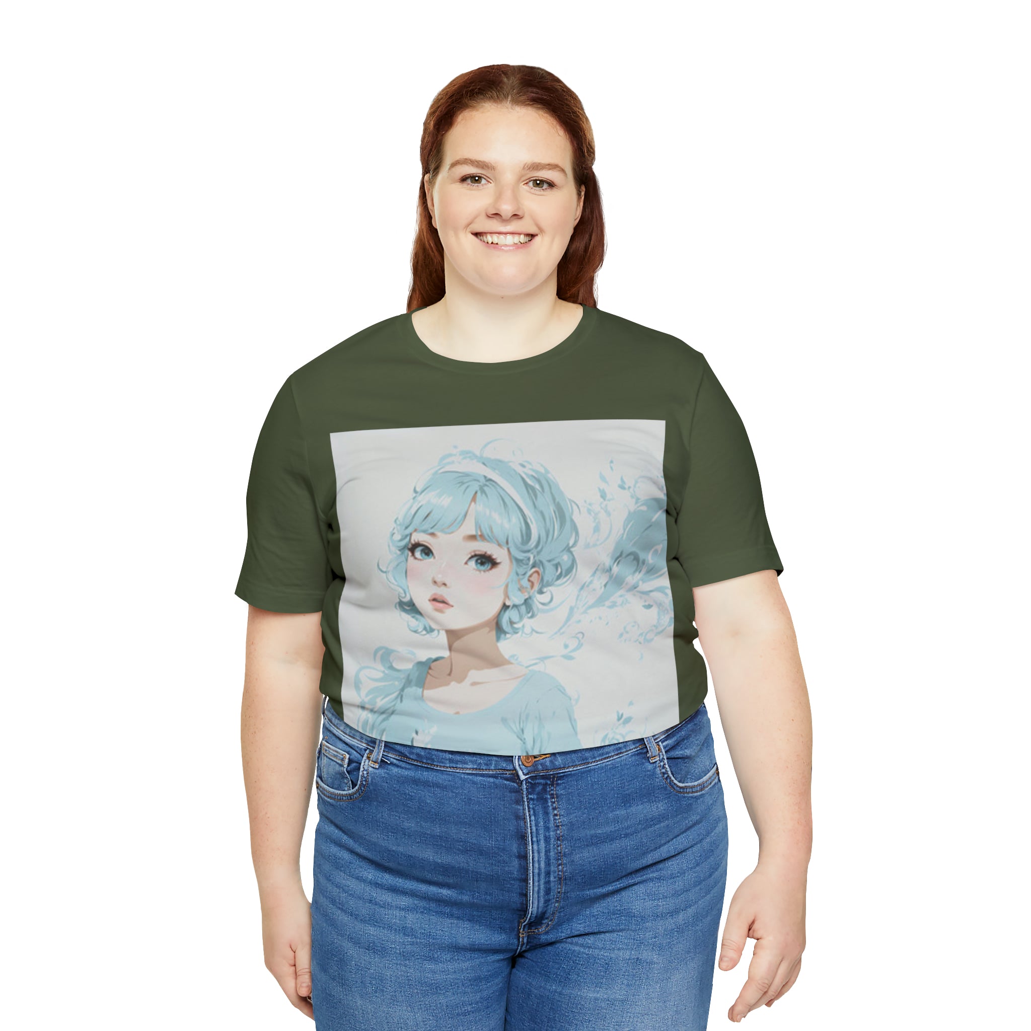 pastel girl gazing into the distance Jersey Short Sleeve Tee