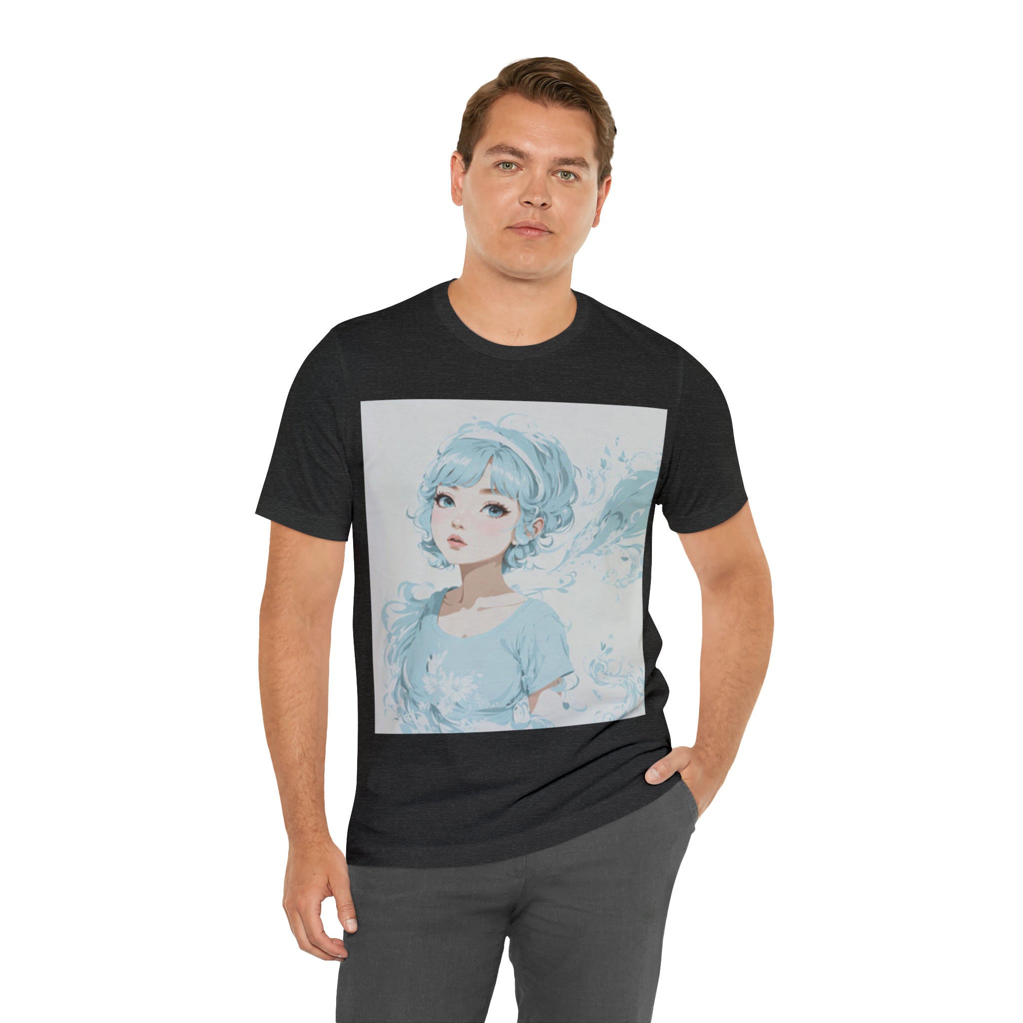 pastel girl gazing into the distance Jersey Short Sleeve Tee