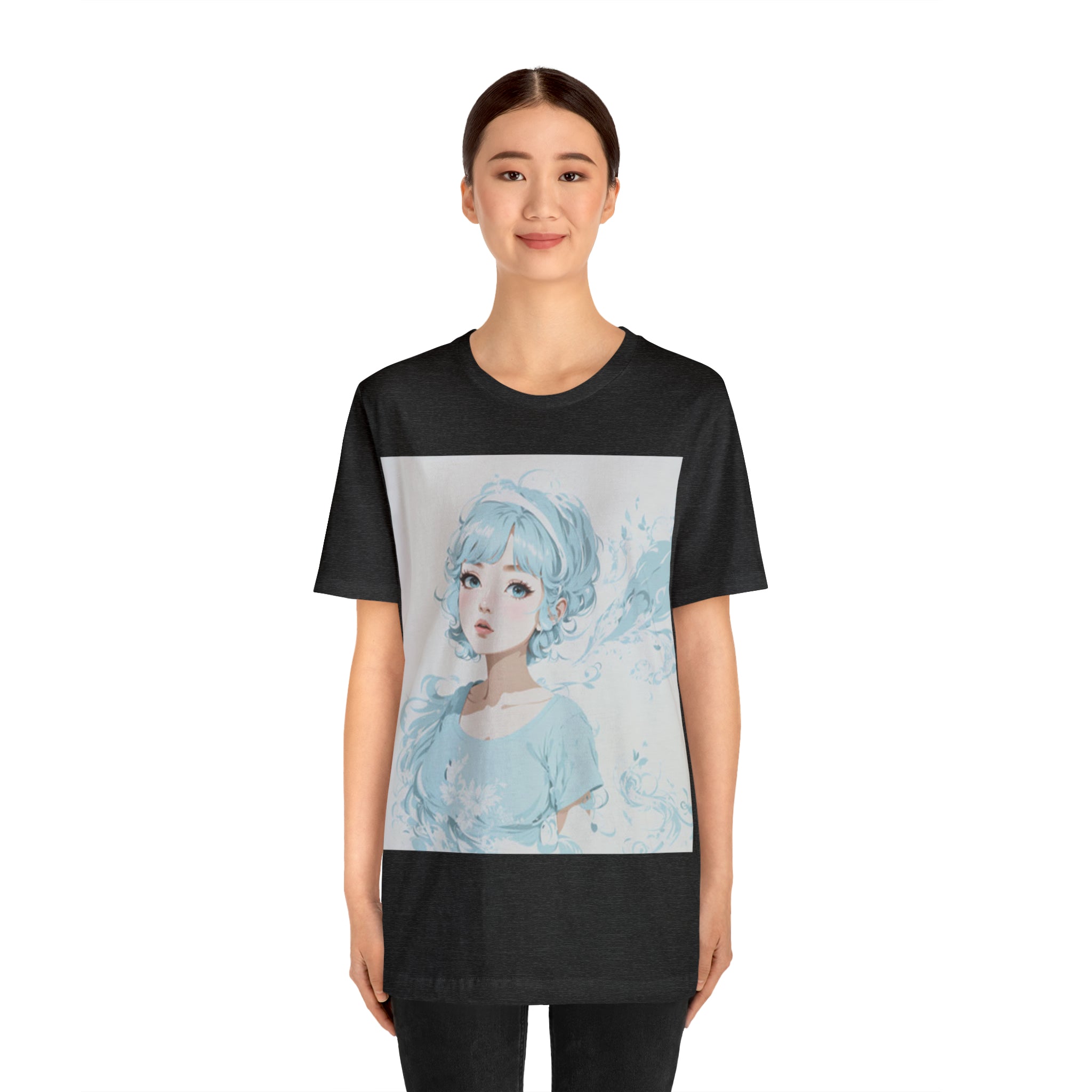 pastel girl gazing into the distance Jersey Short Sleeve Tee