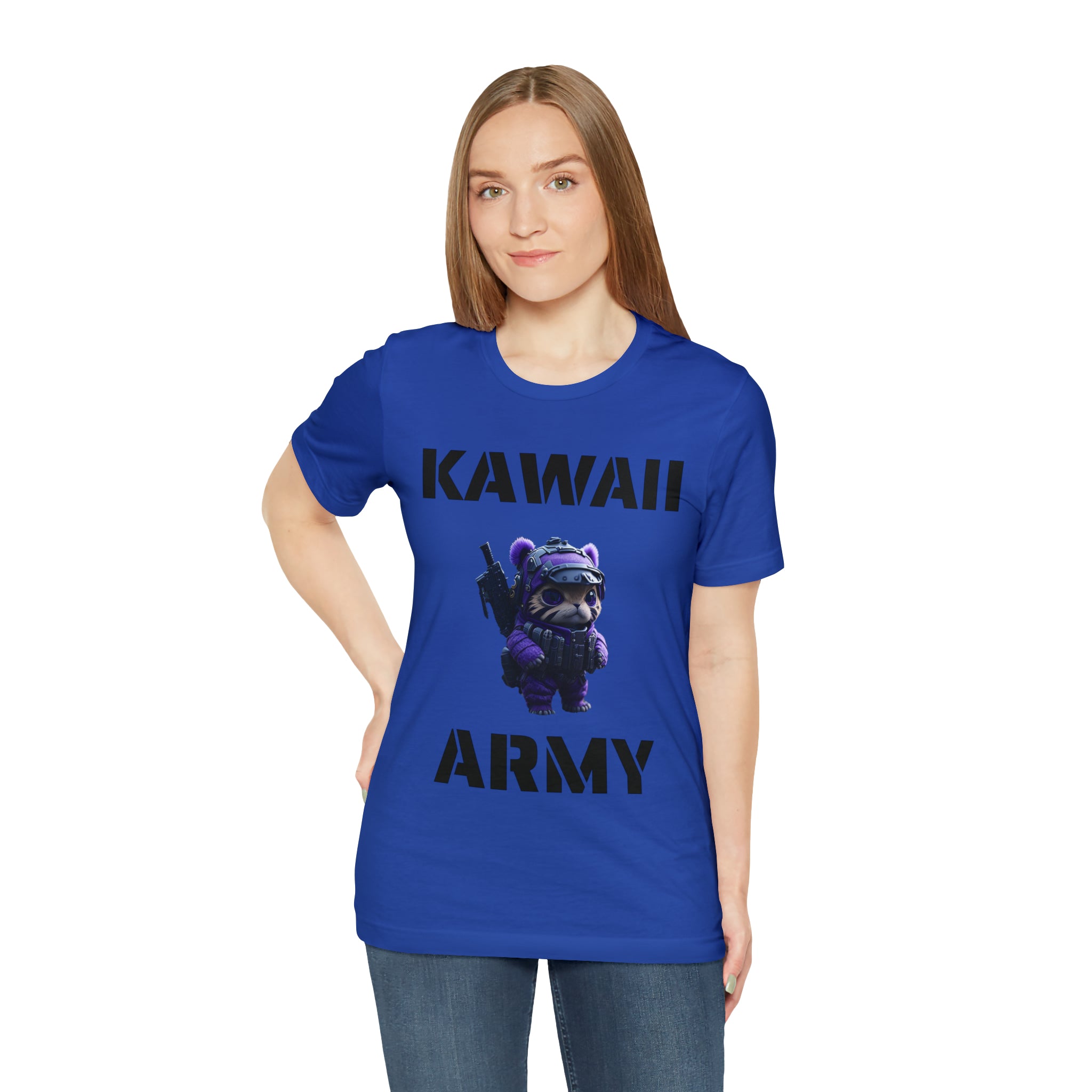 Kawaii Army "Cute but Deadly" T-Shirt | blue scout sniper