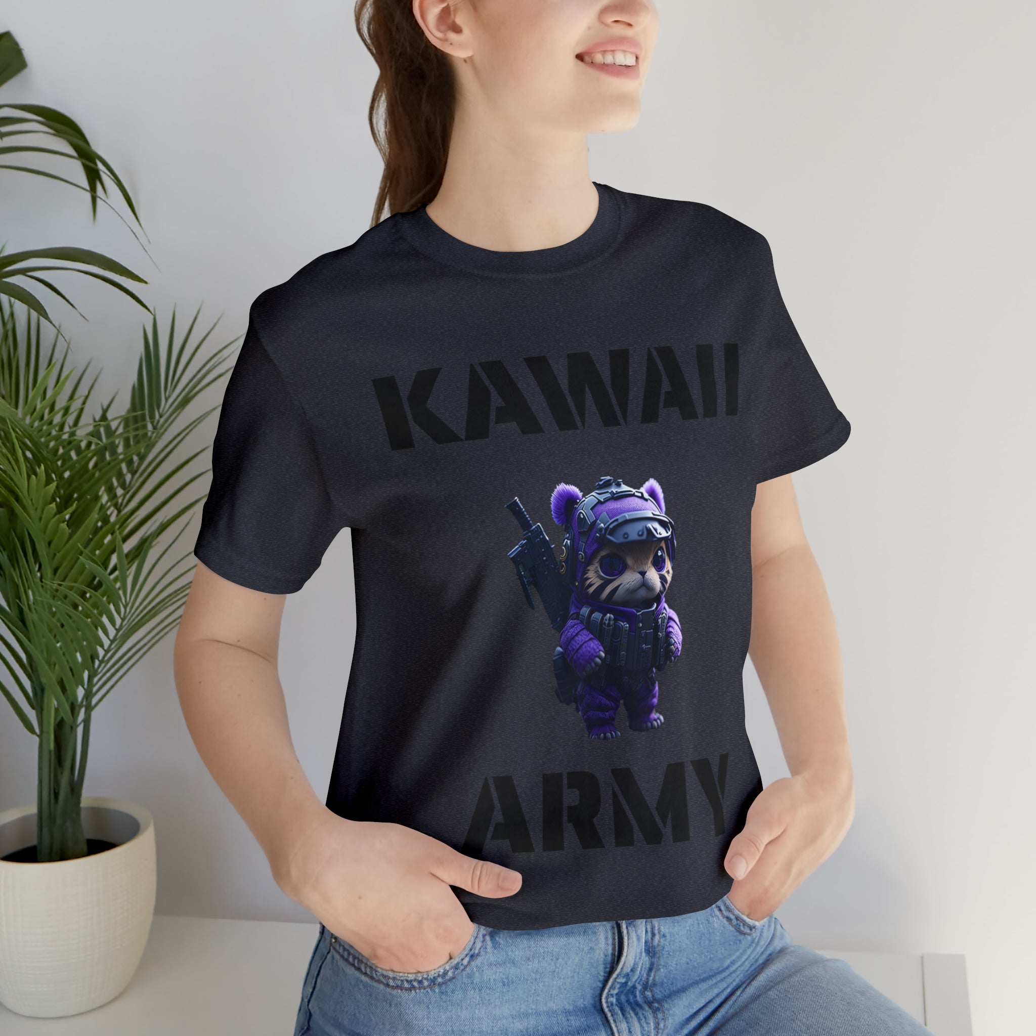 Kawaii Army "Cute but Deadly" T-Shirt | blue scout sniper