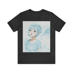 pastel girl gazing into the distance Jersey Short Sleeve Tee