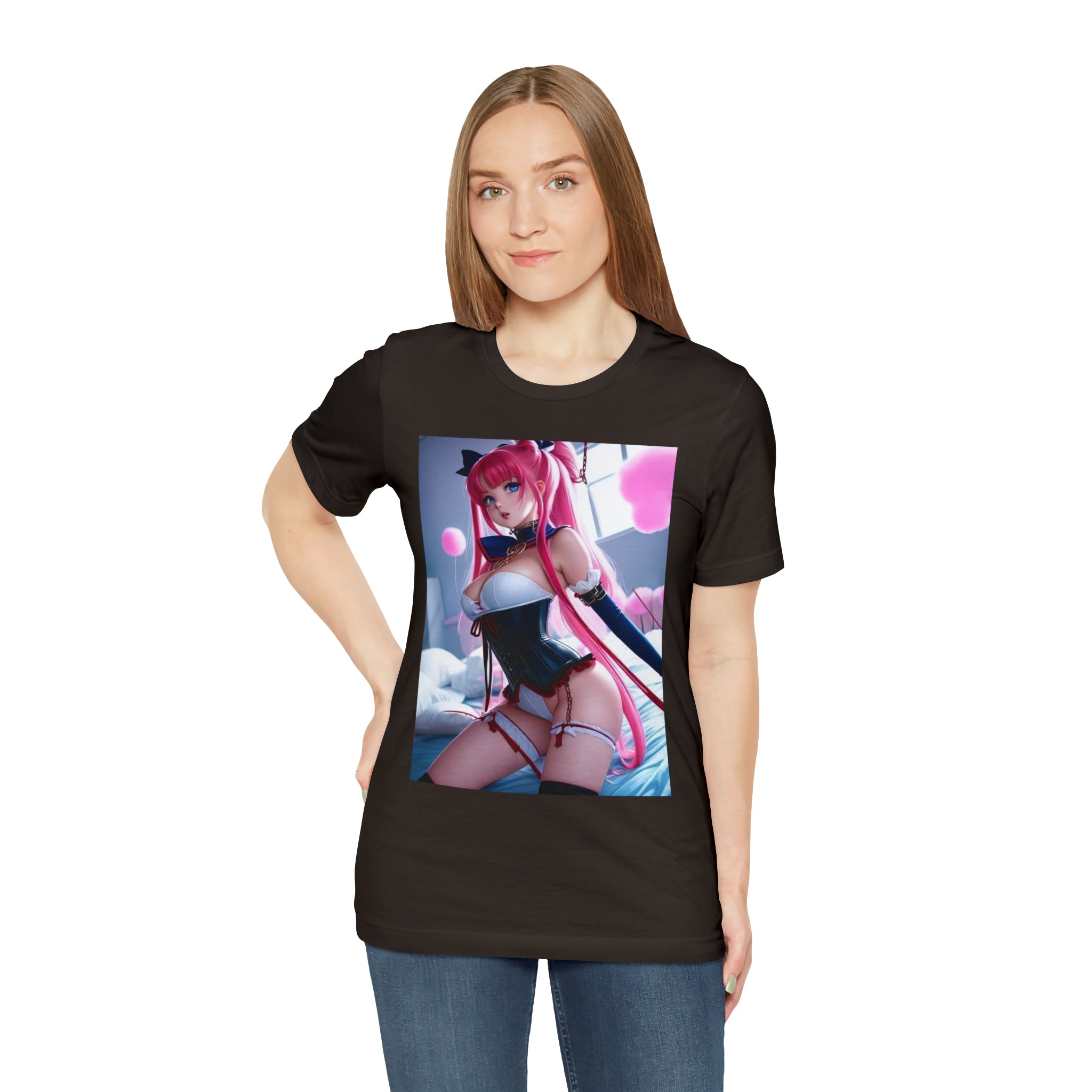 sexy waifu Unisex Jersey Short Sleeve Tee