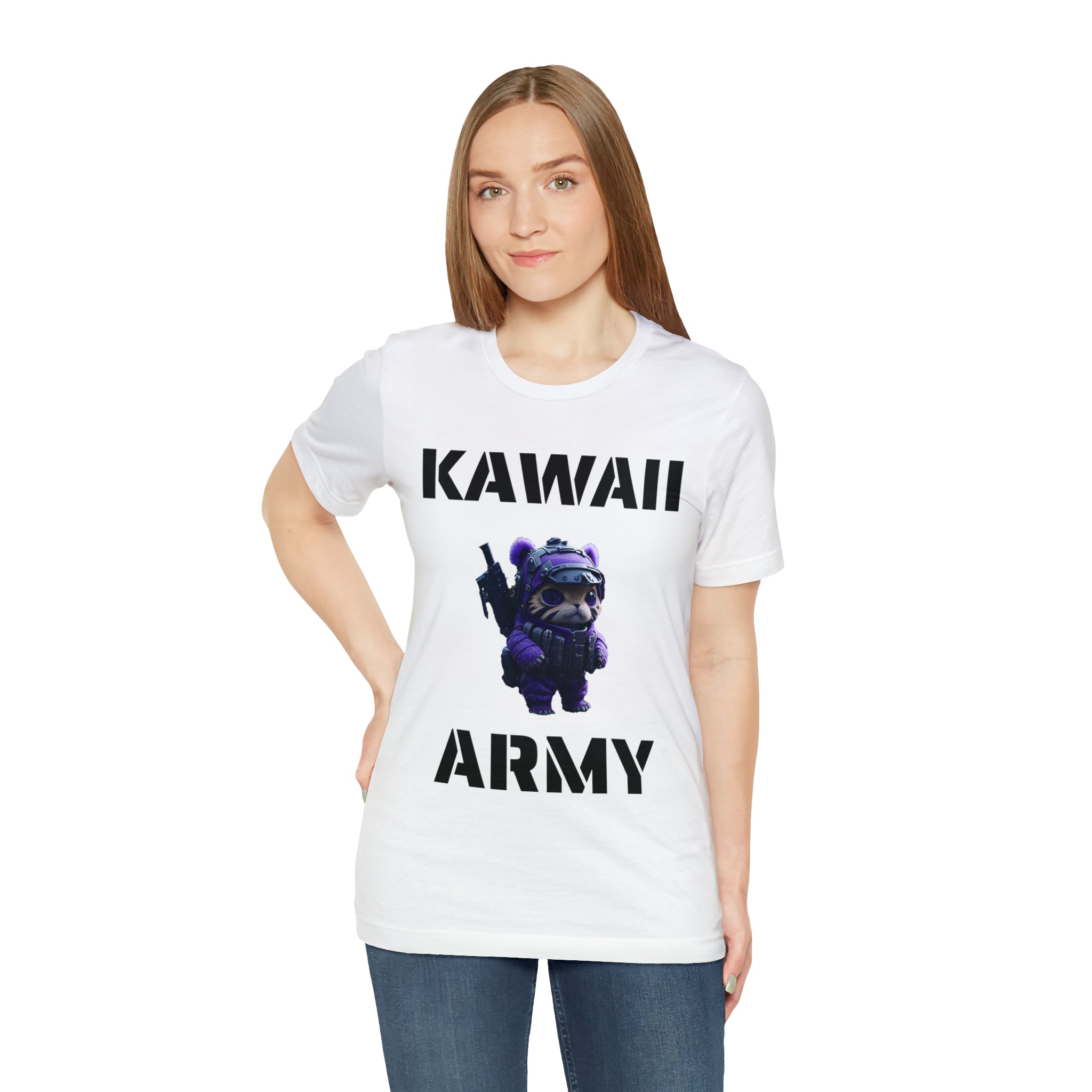 Kawaii Army "Cute but Deadly" T-Shirt | blue scout sniper