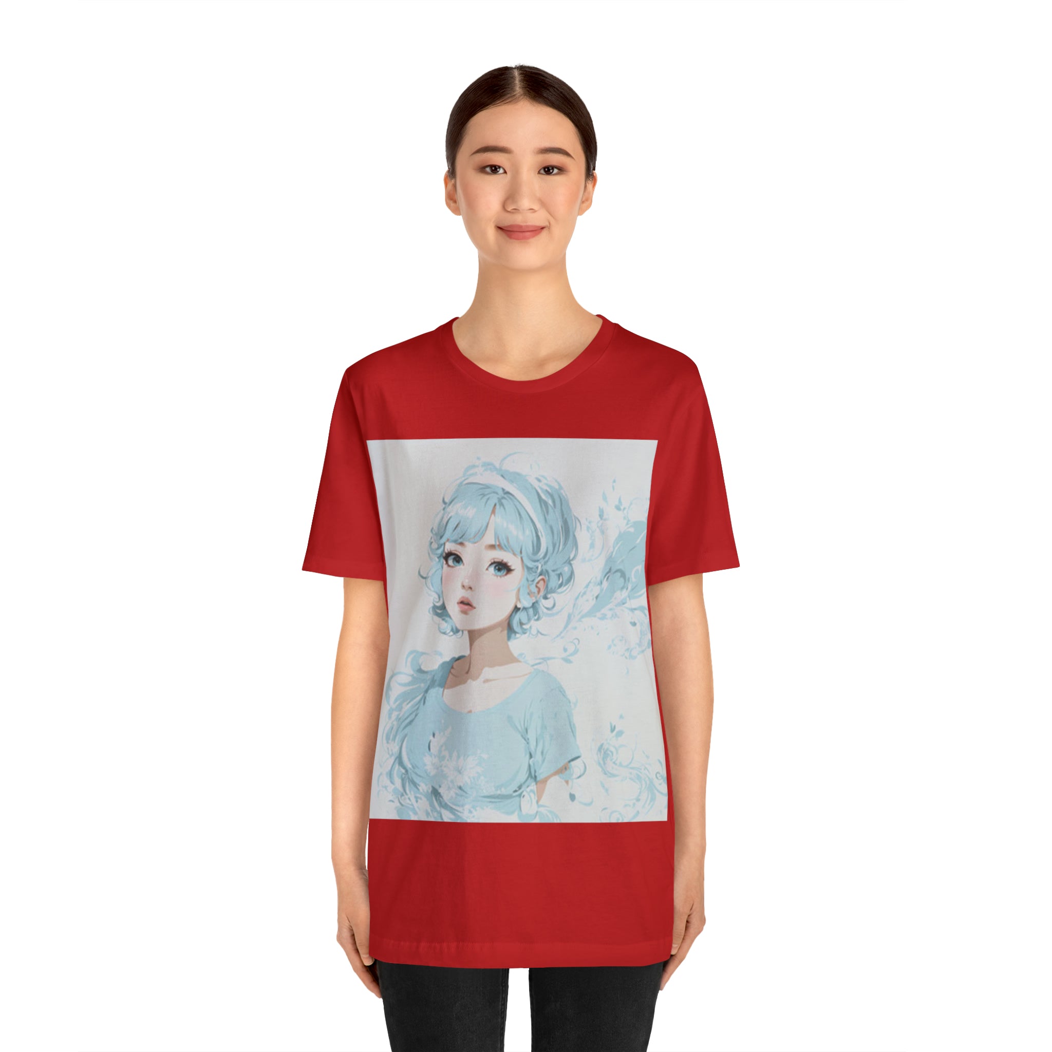 pastel girl gazing into the distance Jersey Short Sleeve Tee