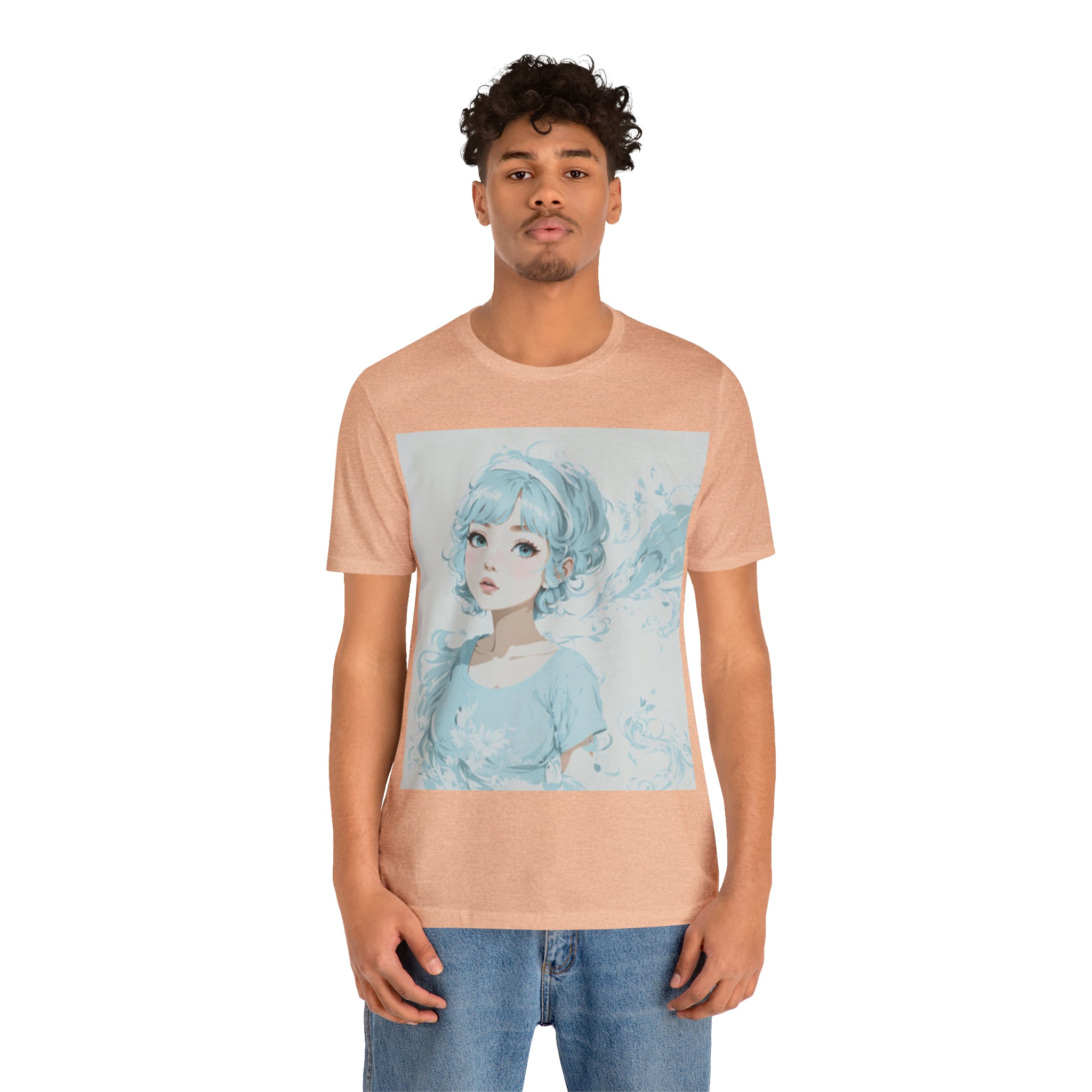 pastel girl gazing into the distance Jersey Short Sleeve Tee