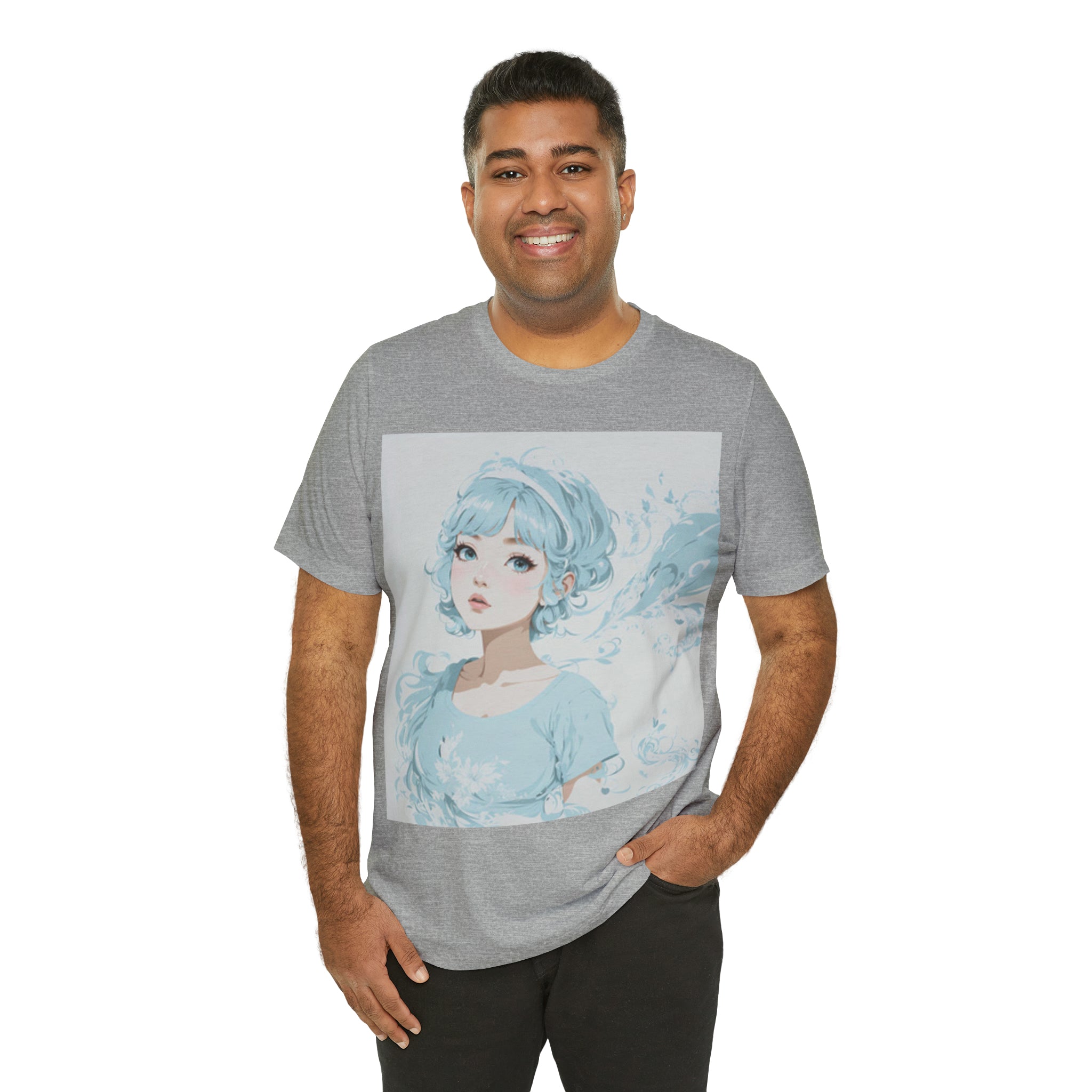 pastel girl gazing into the distance Jersey Short Sleeve Tee