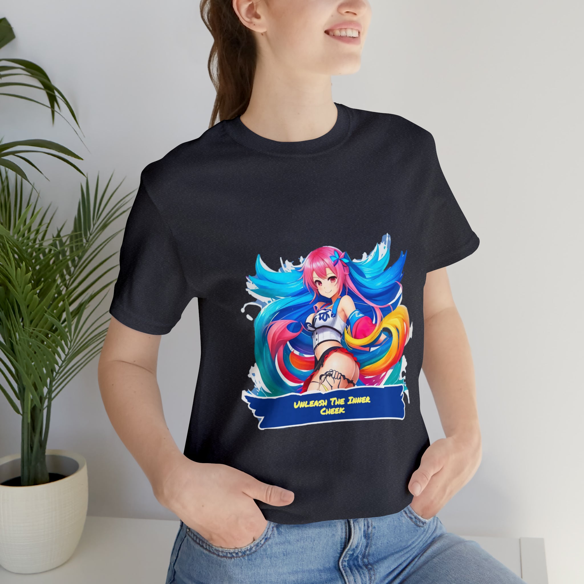 Cheeky Prints waifu logo: A Seductive Waifu to wear all day long