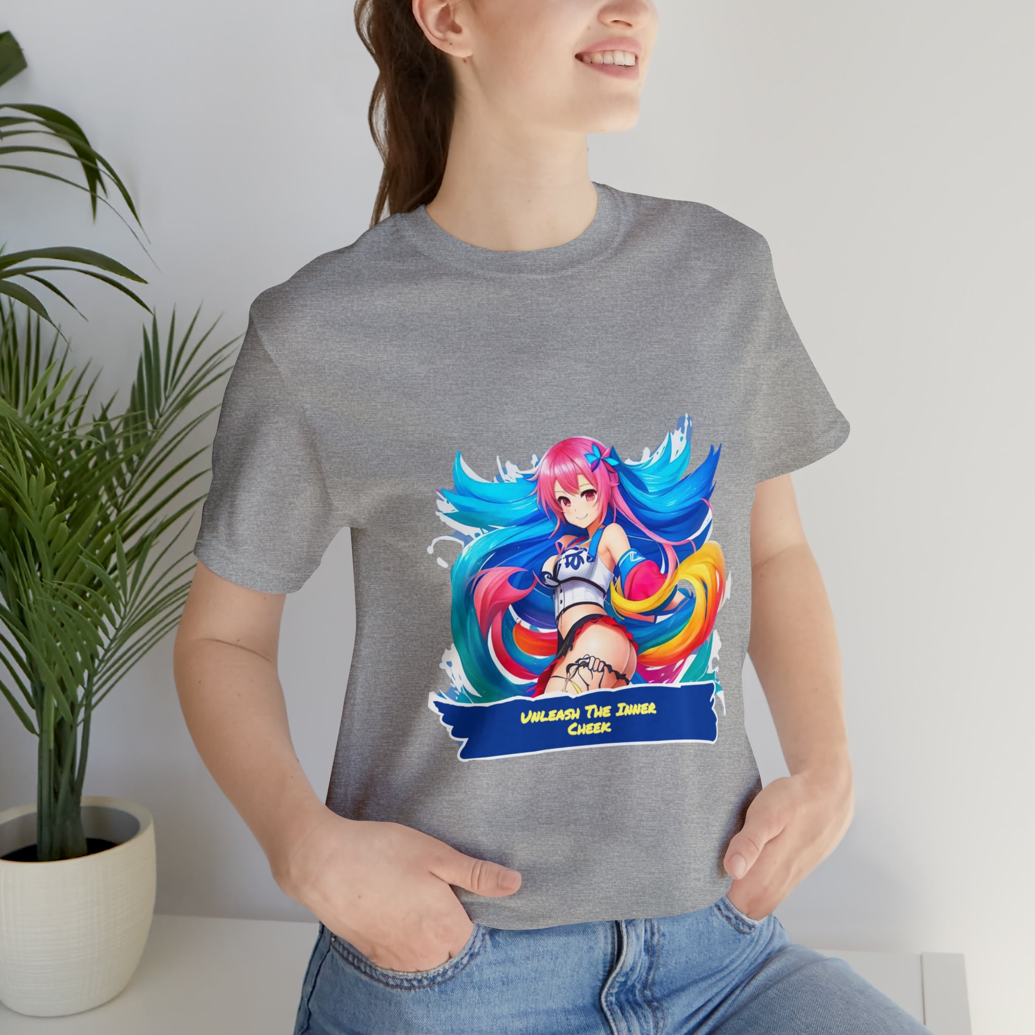 Cheeky Prints waifu logo: A Seductive Waifu to wear all day long