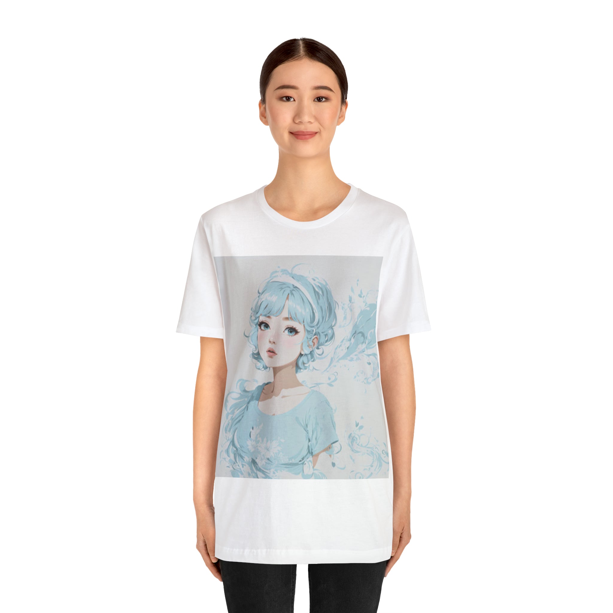 pastel girl gazing into the distance Jersey Short Sleeve Tee