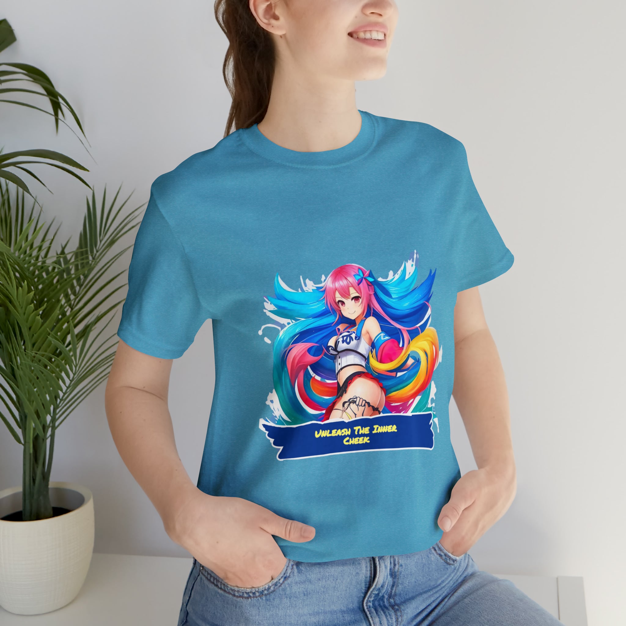 Cheeky Prints waifu logo: A Seductive Waifu to wear all day long