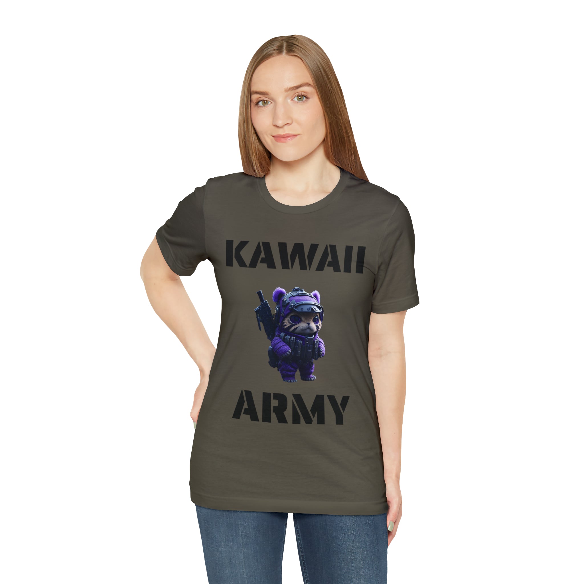 Kawaii Army "Cute but Deadly" T-Shirt | blue scout sniper