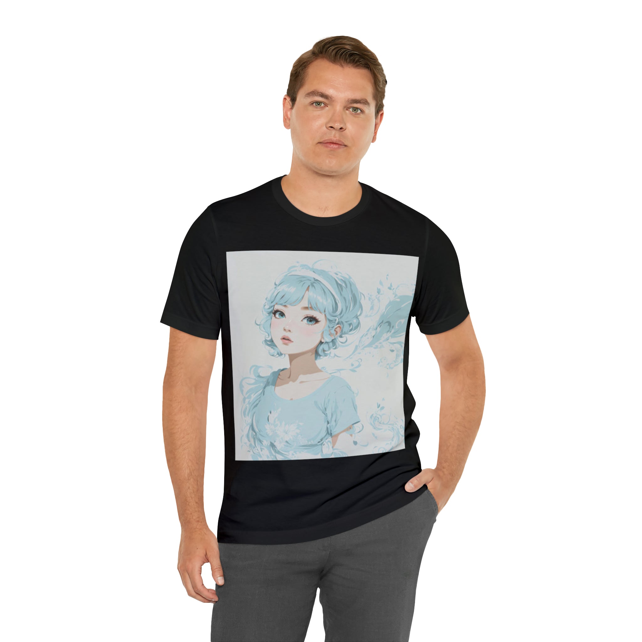 pastel girl gazing into the distance Jersey Short Sleeve Tee