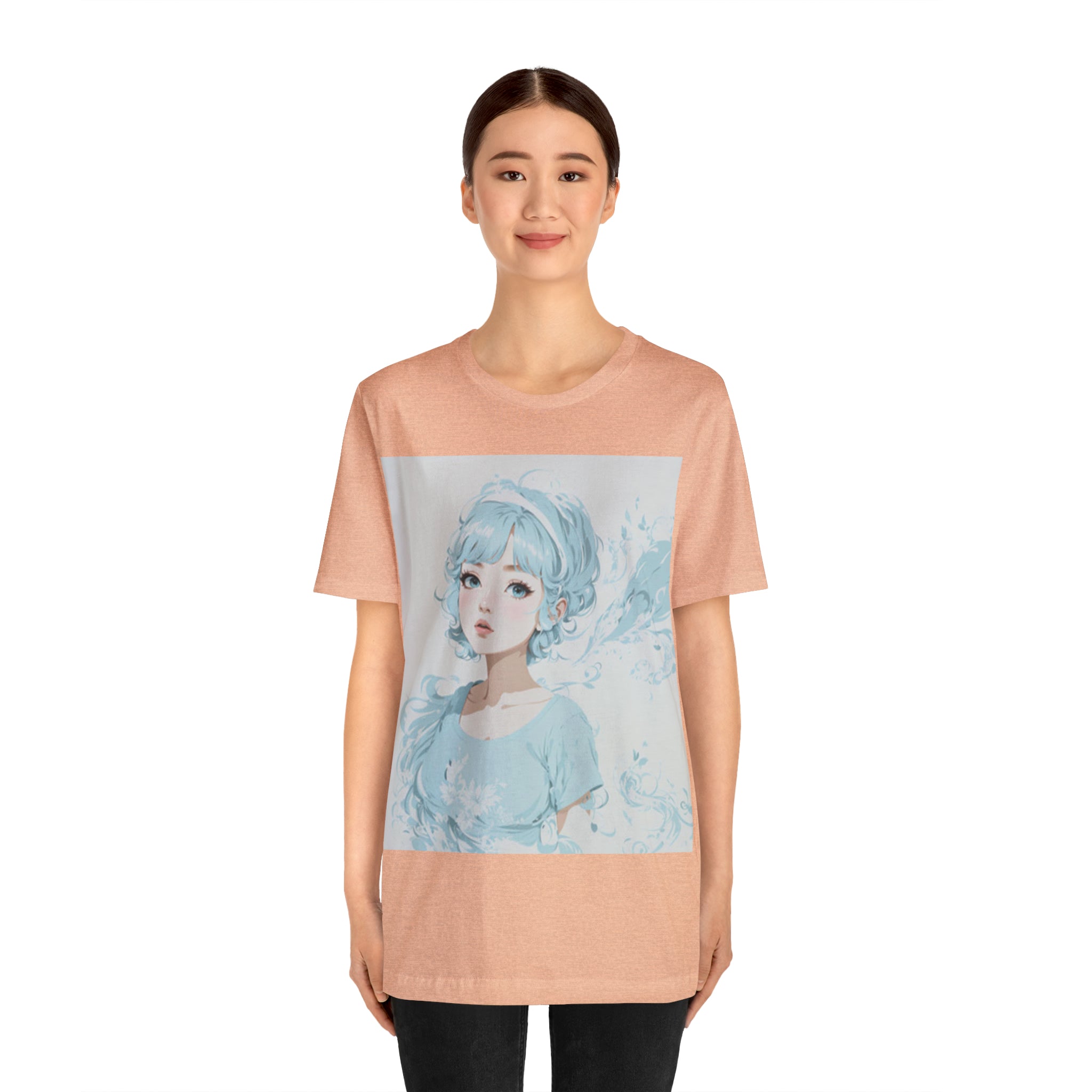 pastel girl gazing into the distance Jersey Short Sleeve Tee