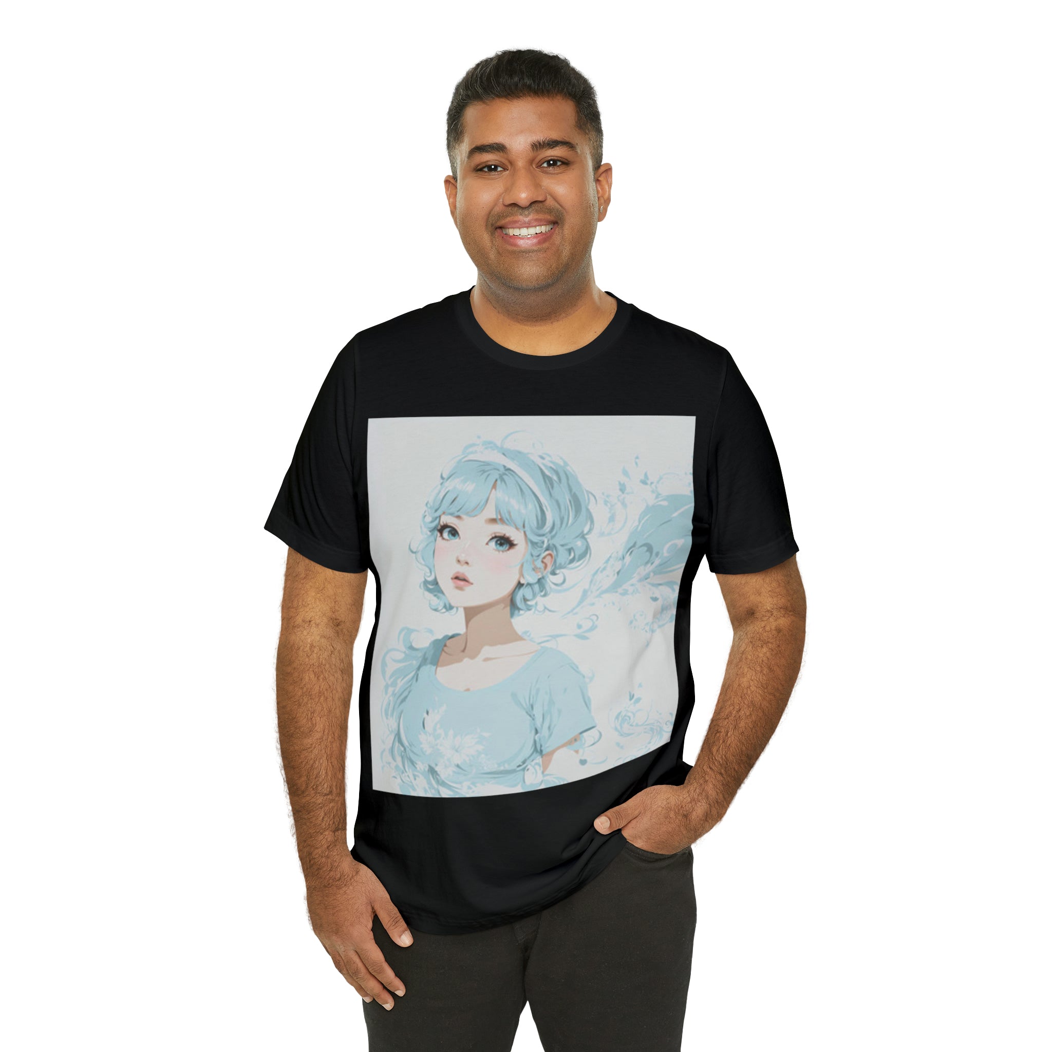 pastel girl gazing into the distance Jersey Short Sleeve Tee