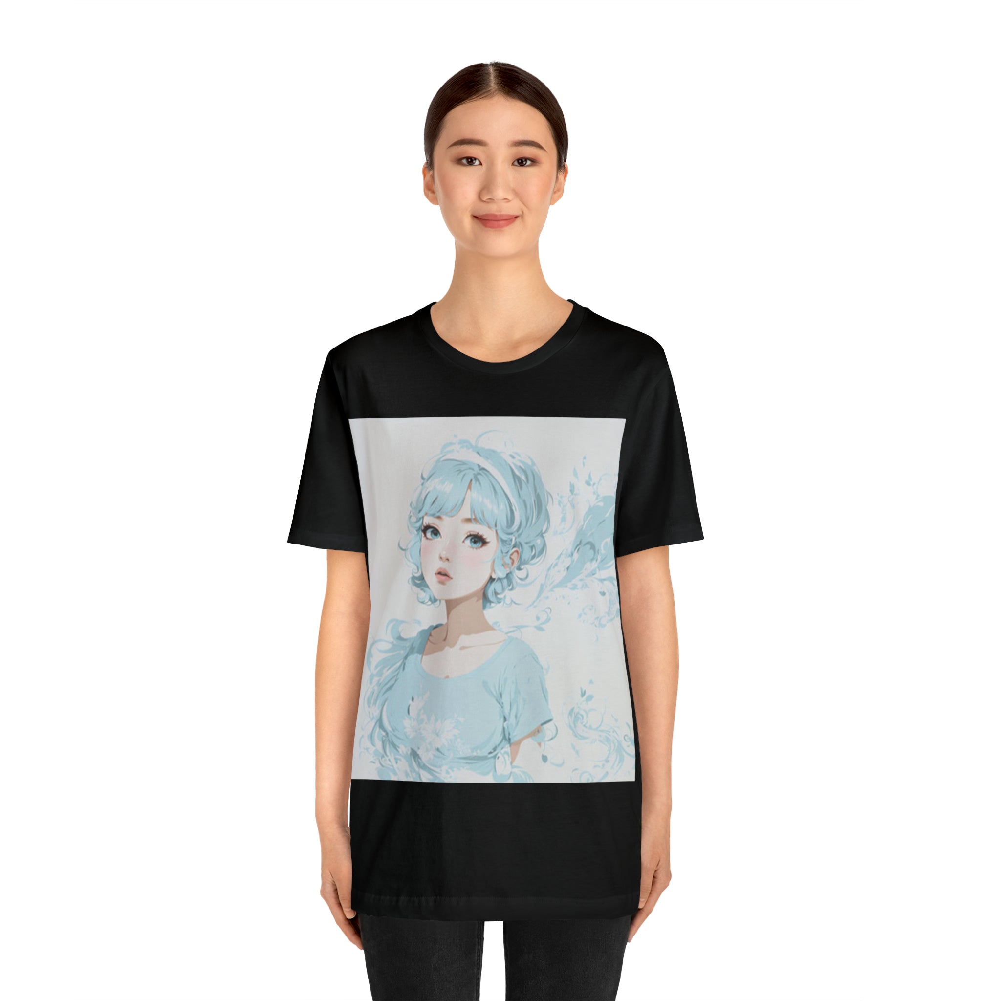 pastel girl gazing into the distance Jersey Short Sleeve Tee