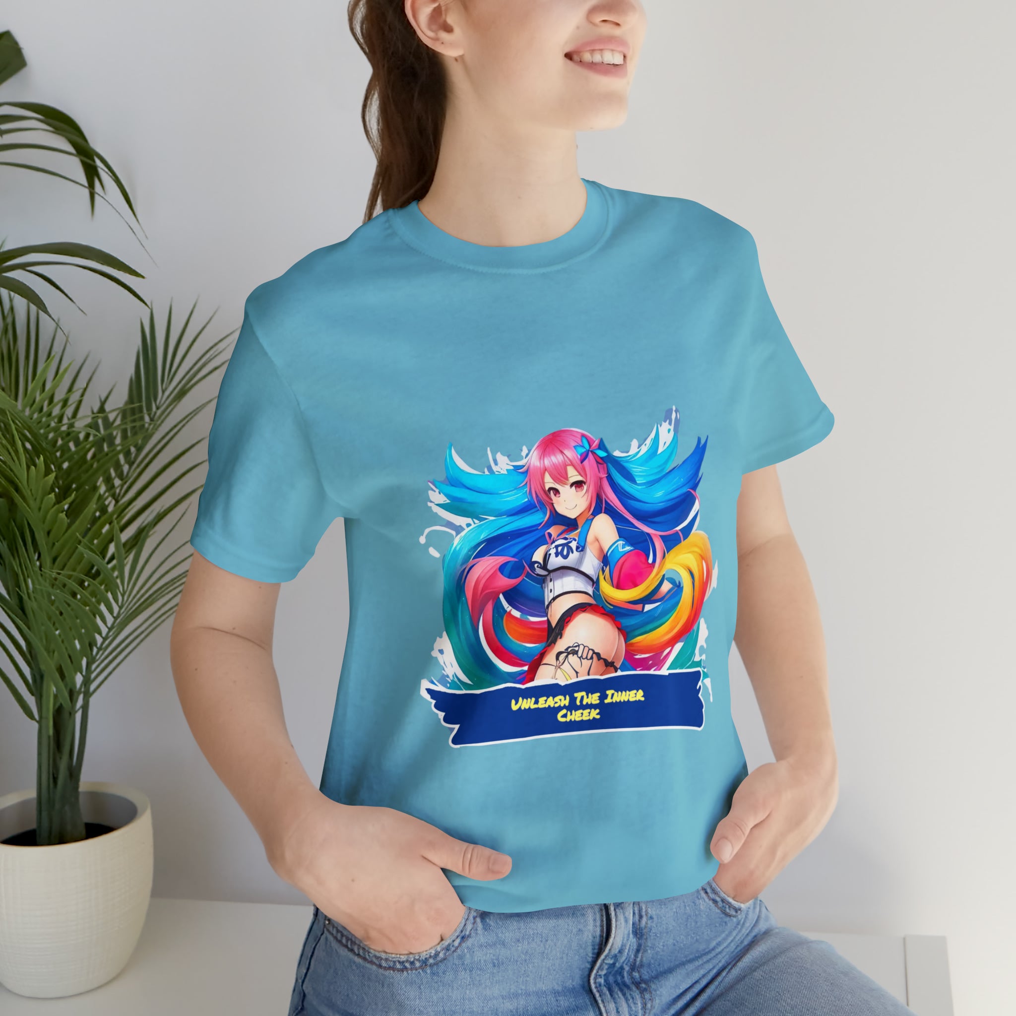 Cheeky Prints waifu logo: A Seductive Waifu to wear all day long