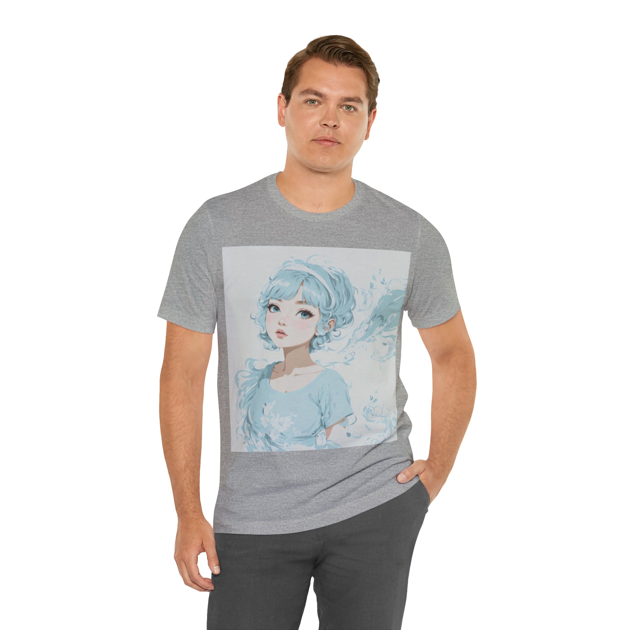 pastel girl gazing into the distance Jersey Short Sleeve Tee