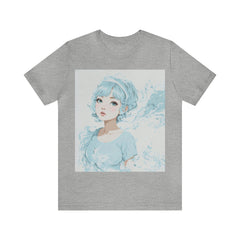 pastel girl gazing into the distance Jersey Short Sleeve Tee