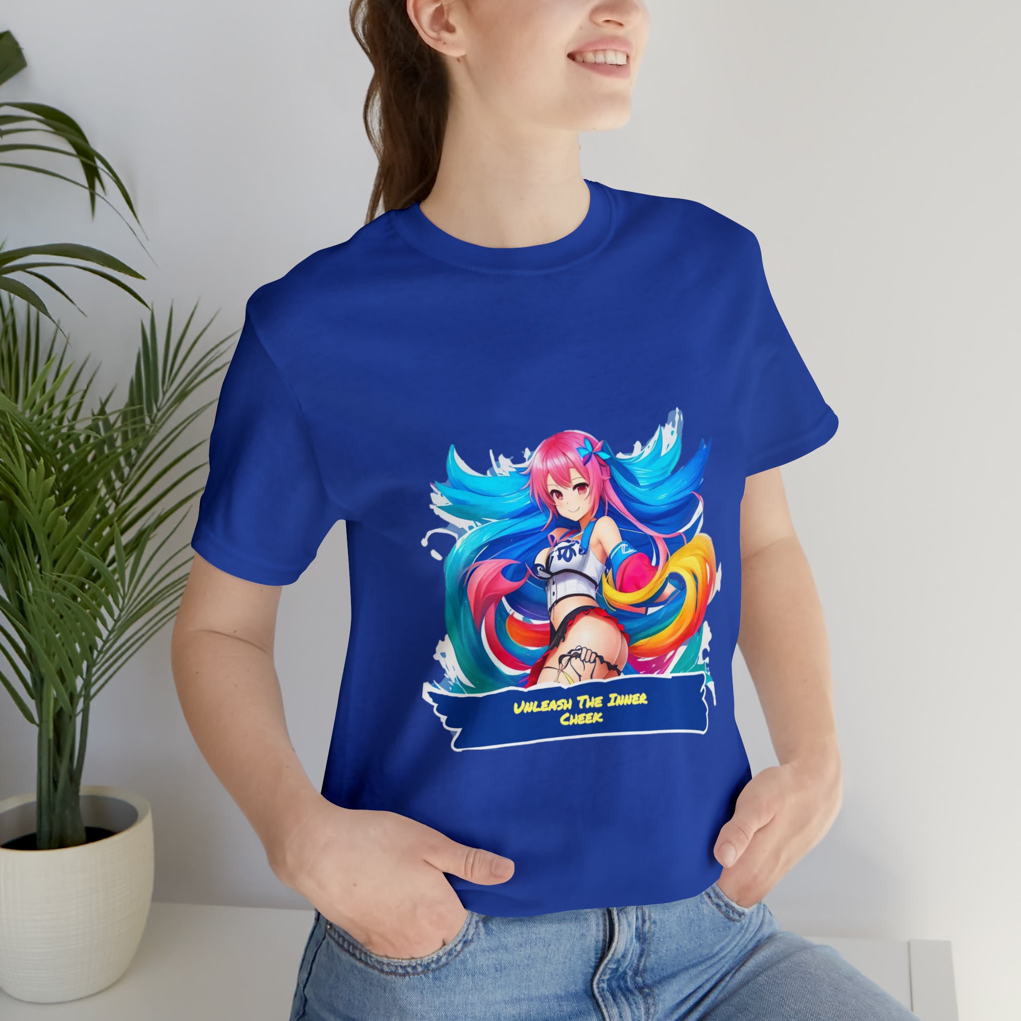 Cheeky Prints waifu logo: A Seductive Waifu to wear all day long