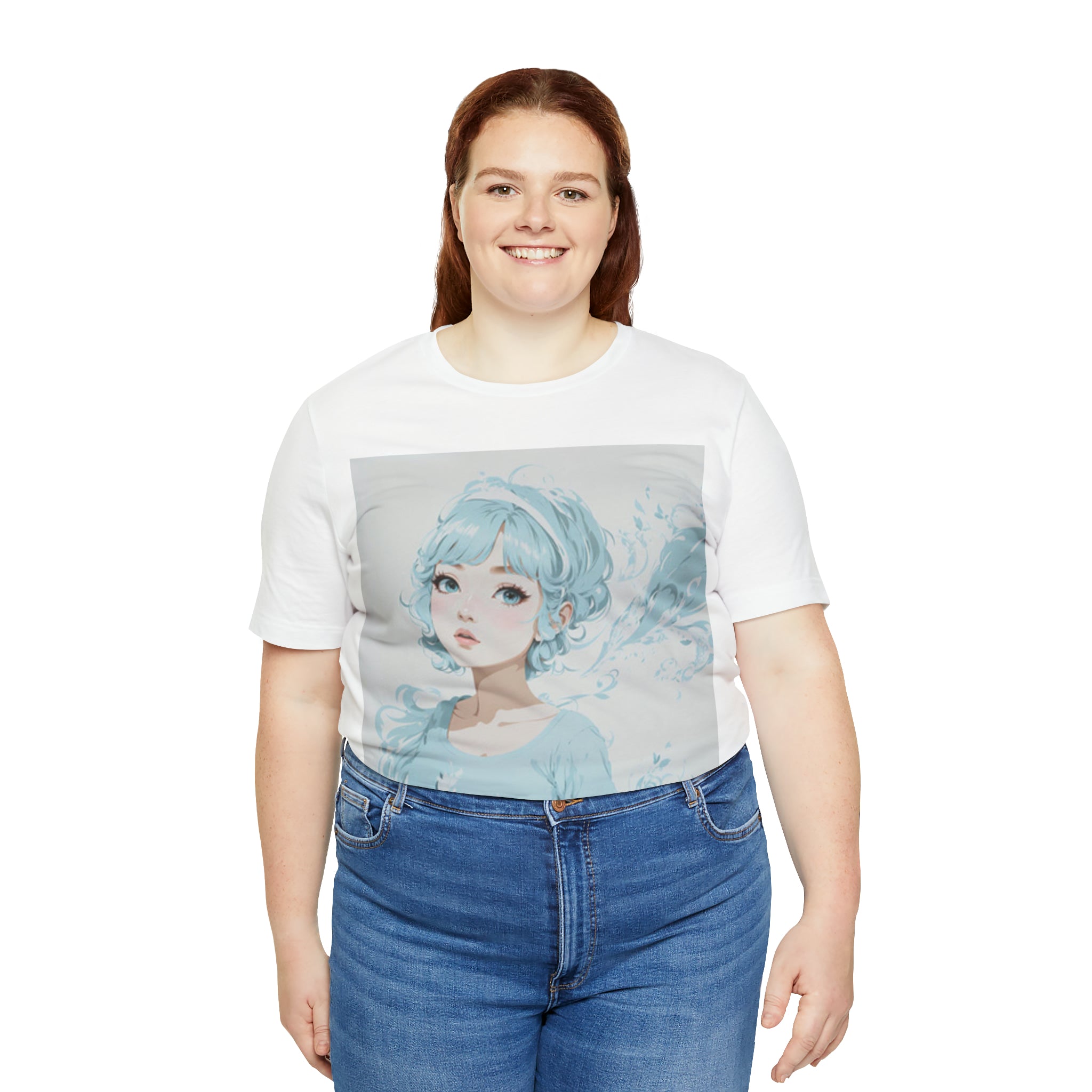 pastel girl gazing into the distance Jersey Short Sleeve Tee