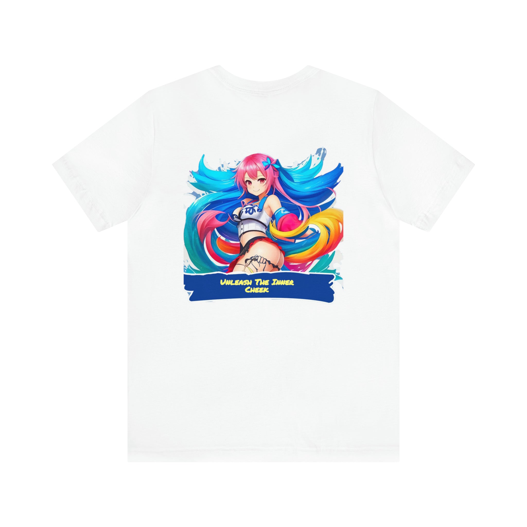 Cheeky Prints Logo tee2: A Seductive Waifu for You to wear