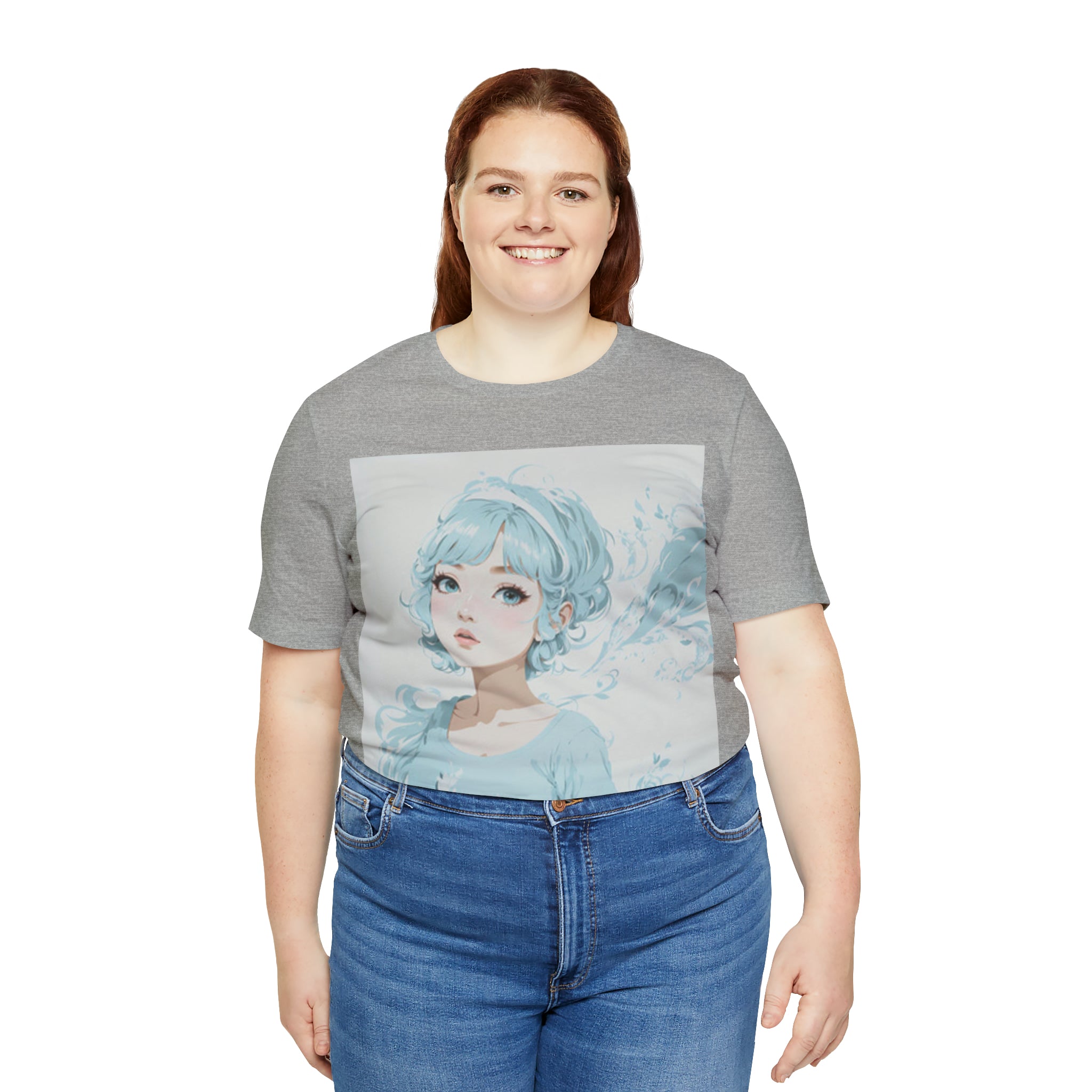 pastel girl gazing into the distance Jersey Short Sleeve Tee