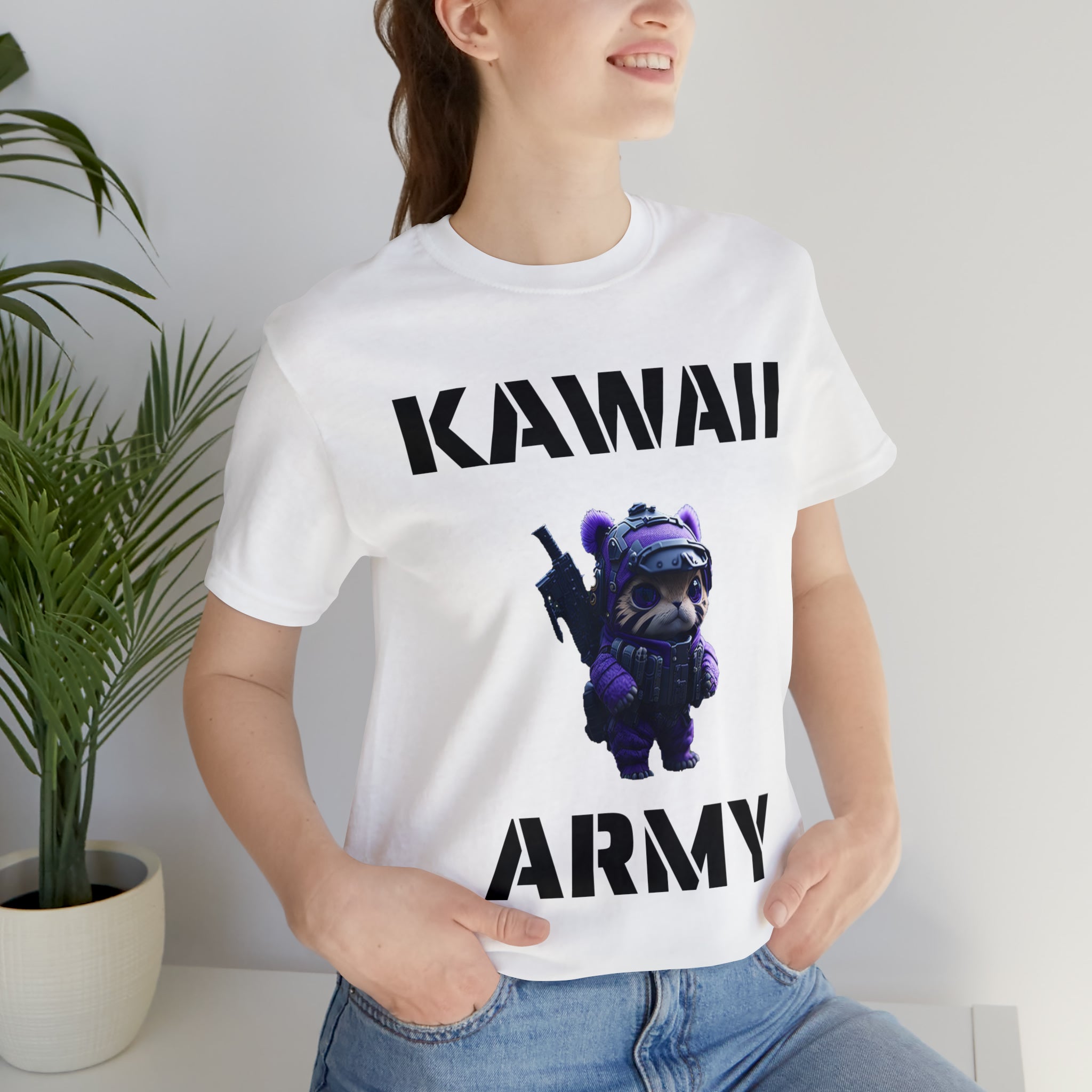 Kawaii Army "Cute but Deadly" T-Shirt | blue scout sniper