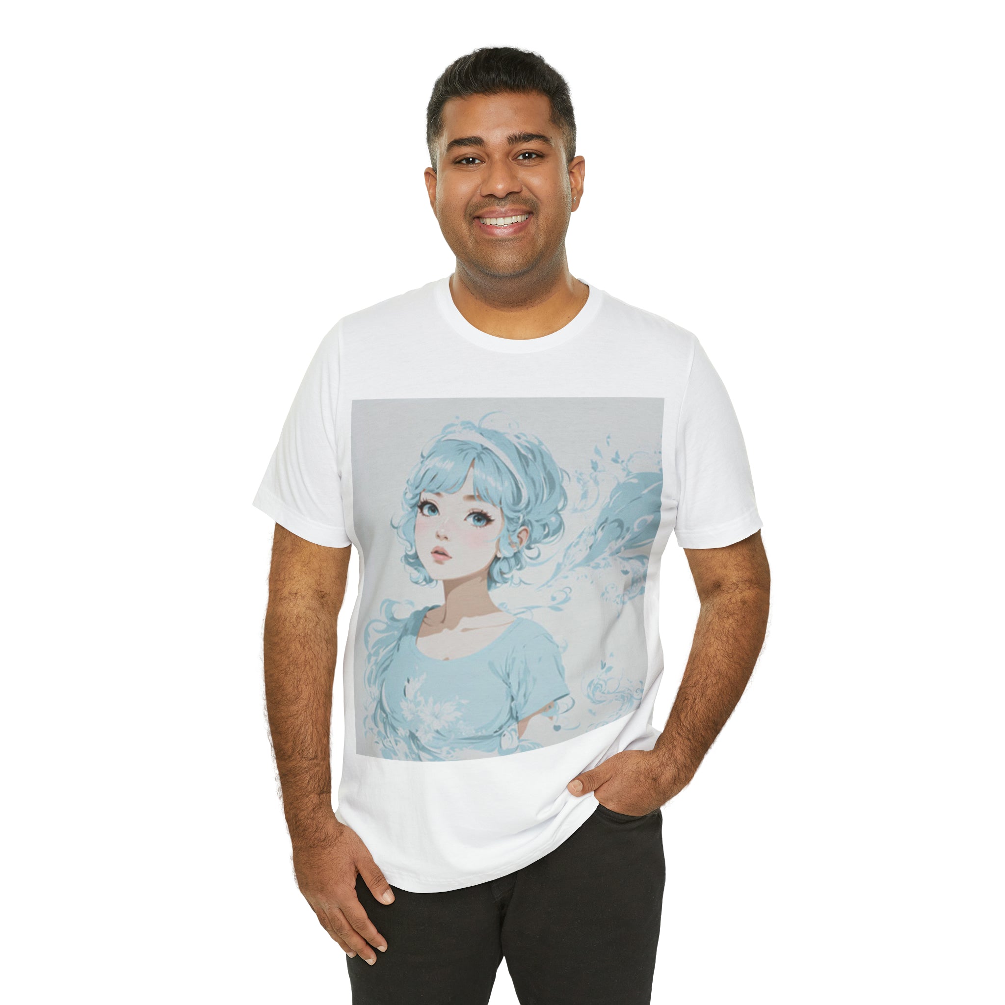 pastel girl gazing into the distance Jersey Short Sleeve Tee